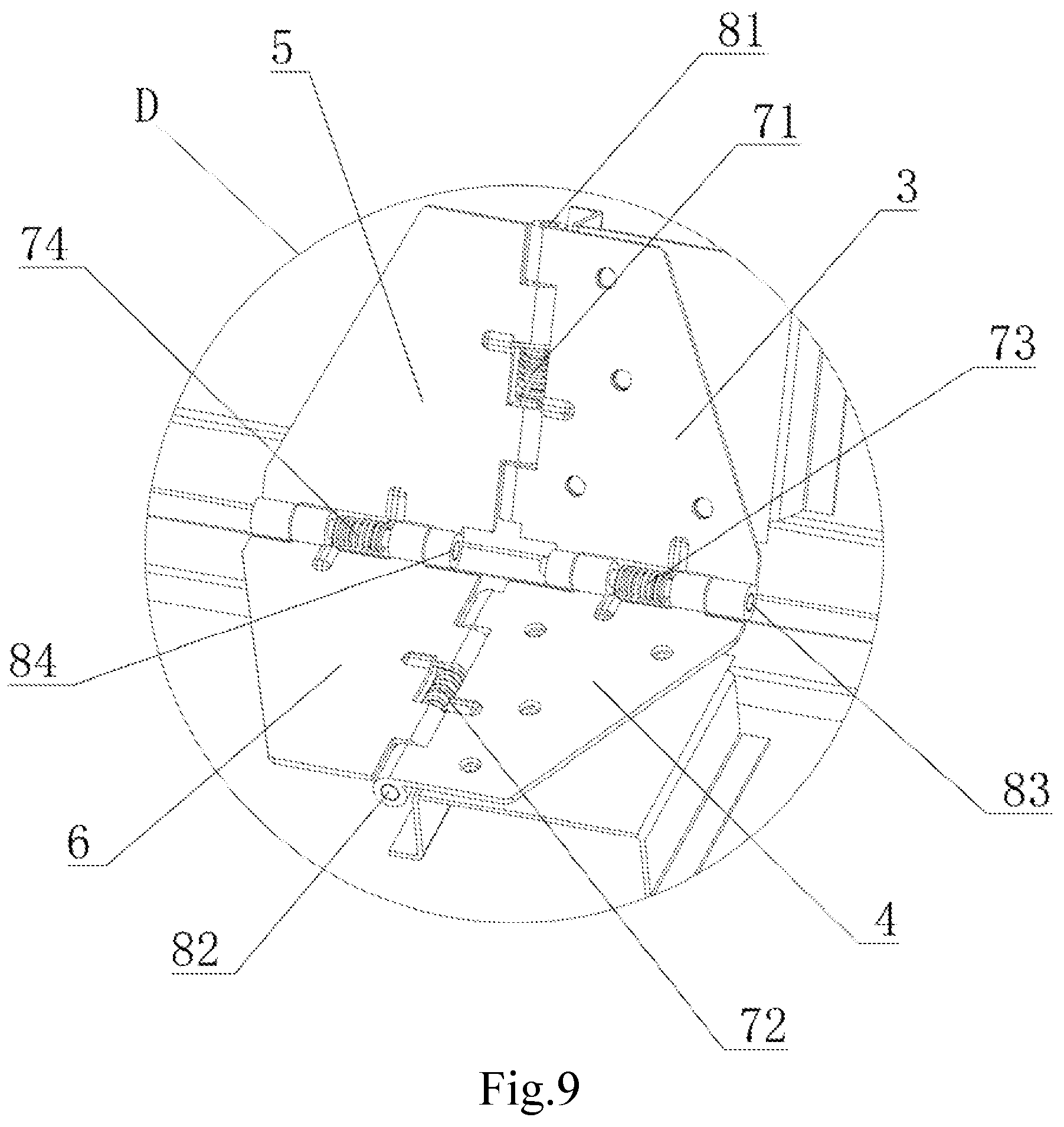 Patent US12426704 Figure 9 – Portable folding outdoor table
