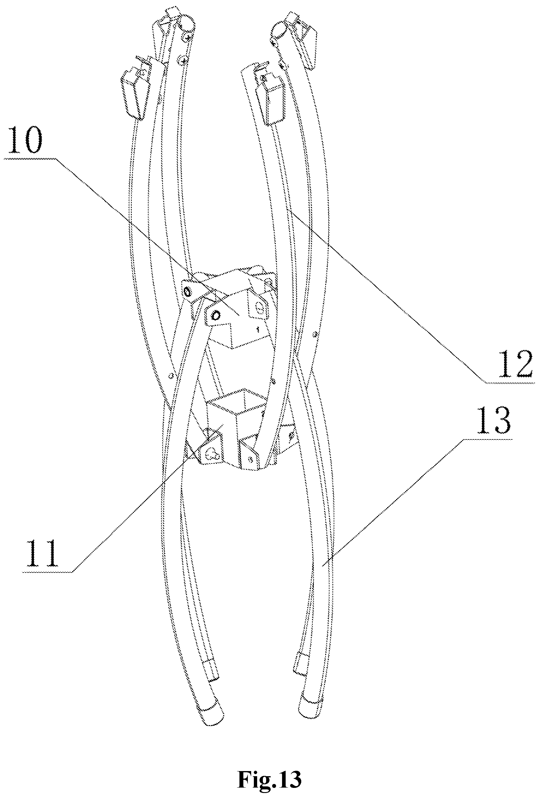 Patent US12426704 Figure 13 – Portable folding outdoor table