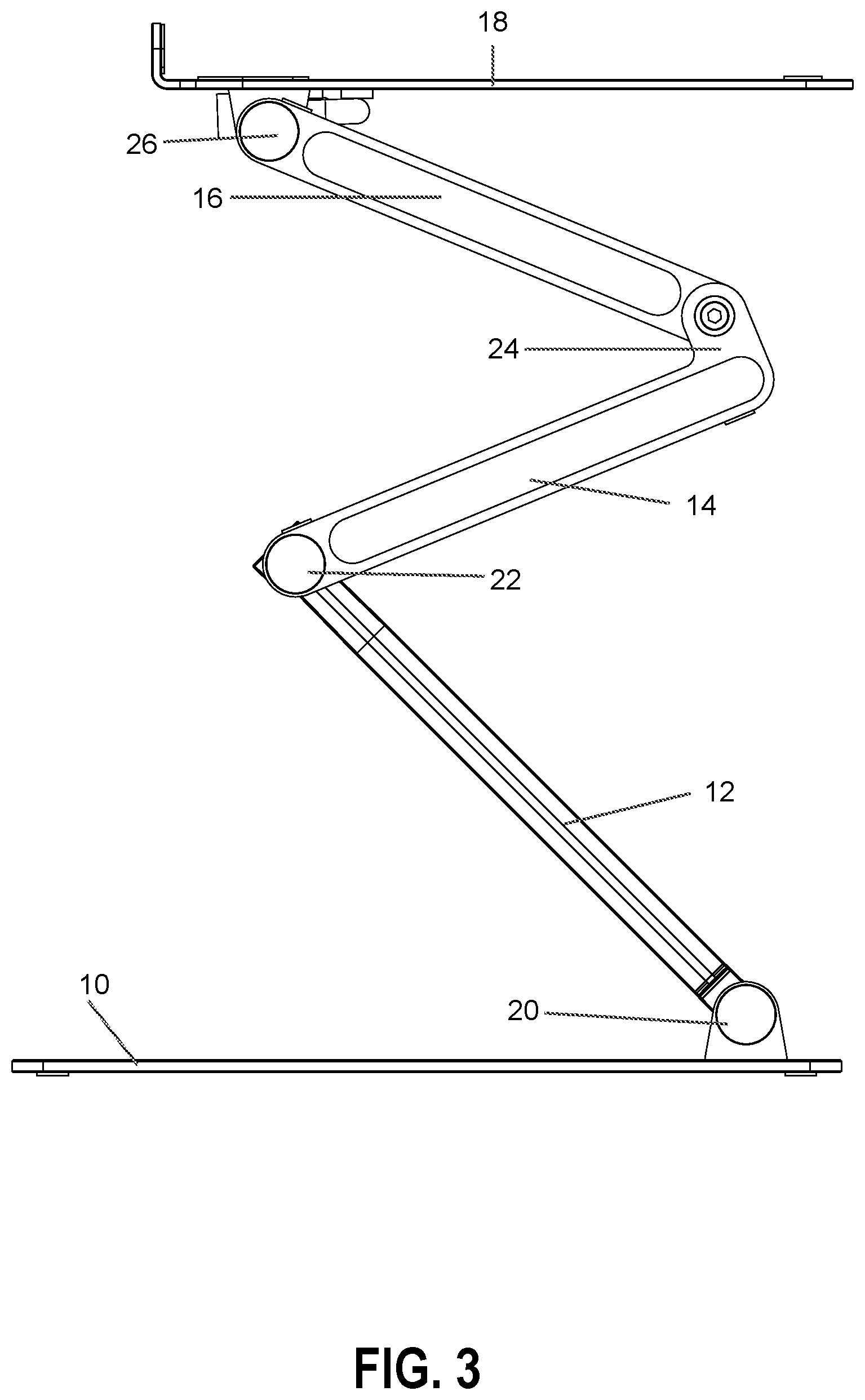 Patent US12426705 Figure 3 – Mobile laptop desk