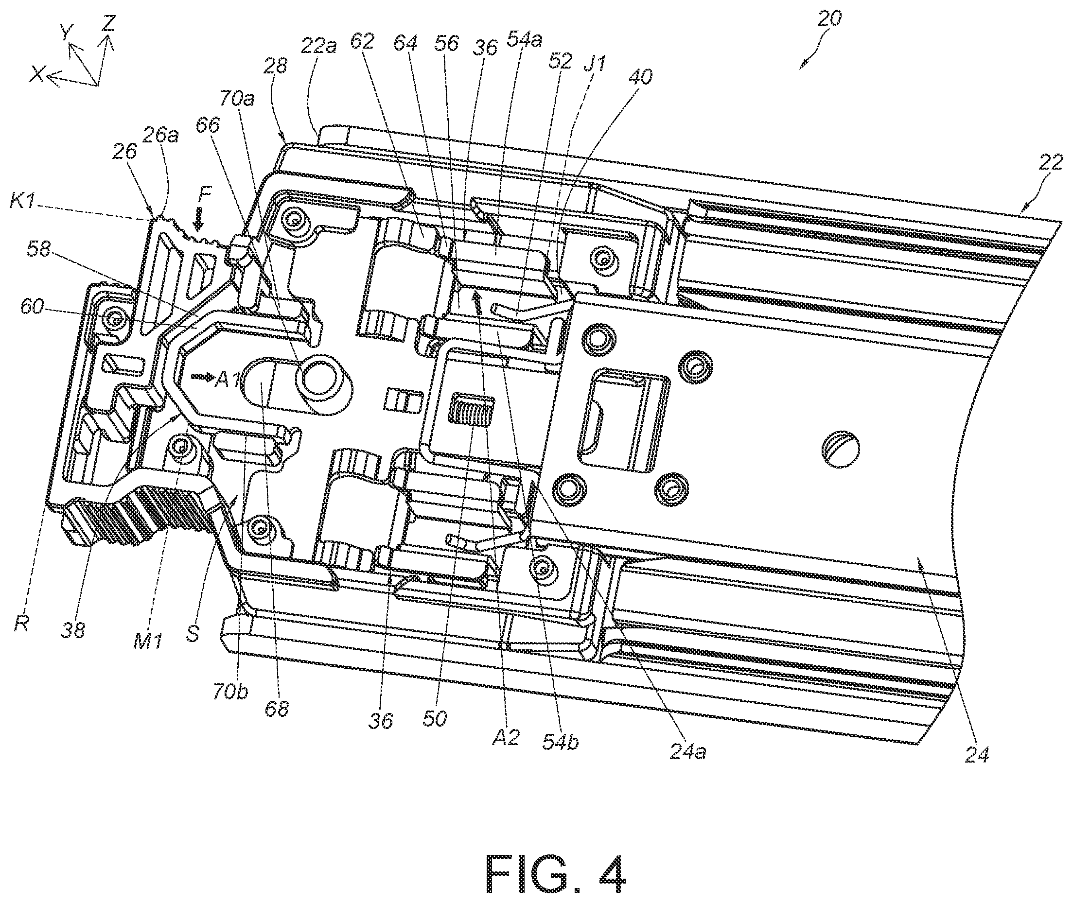 Patent US12426706 Figure 4 – Slide rail assembly