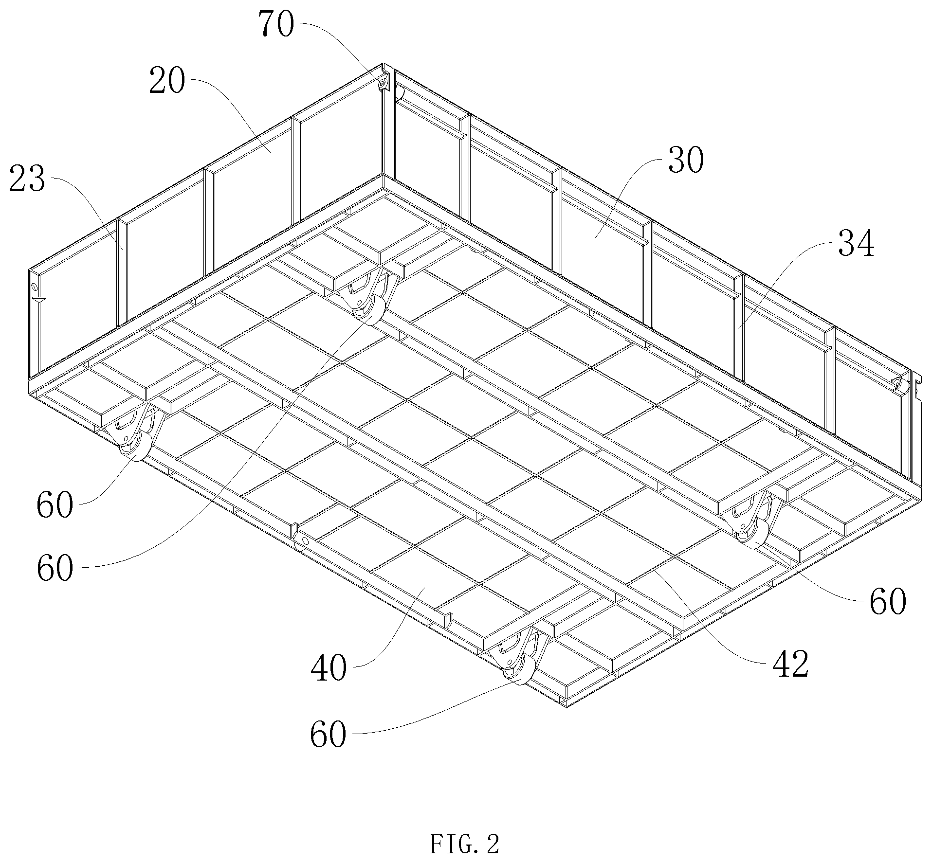 Patent US12426707 Figure 2 – Assembled drawer
