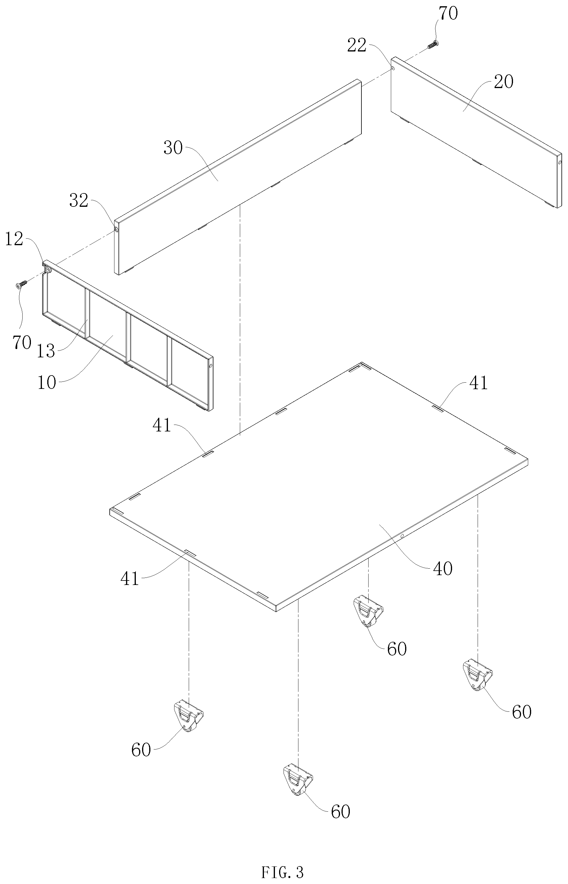 Patent US12426707 Figure 3 – Assembled drawer