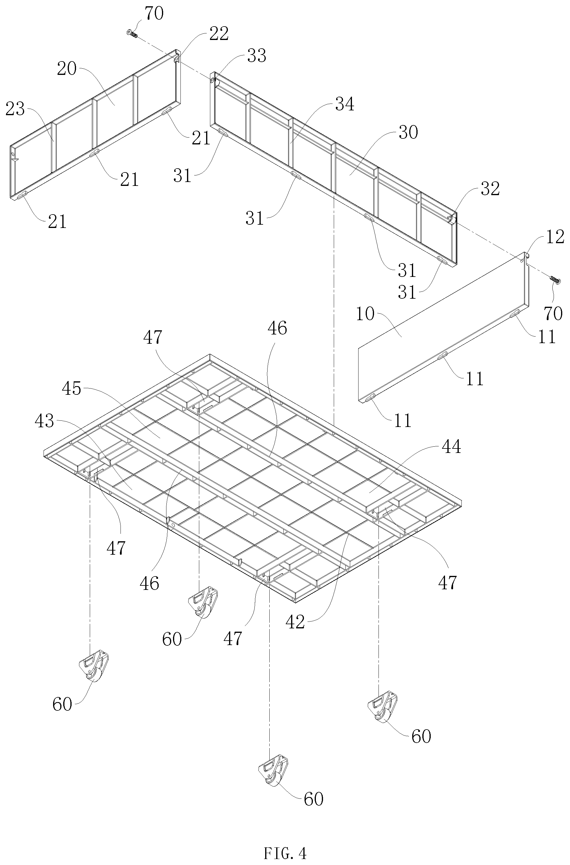 Patent US12426707 Figure 4 – Assembled drawer