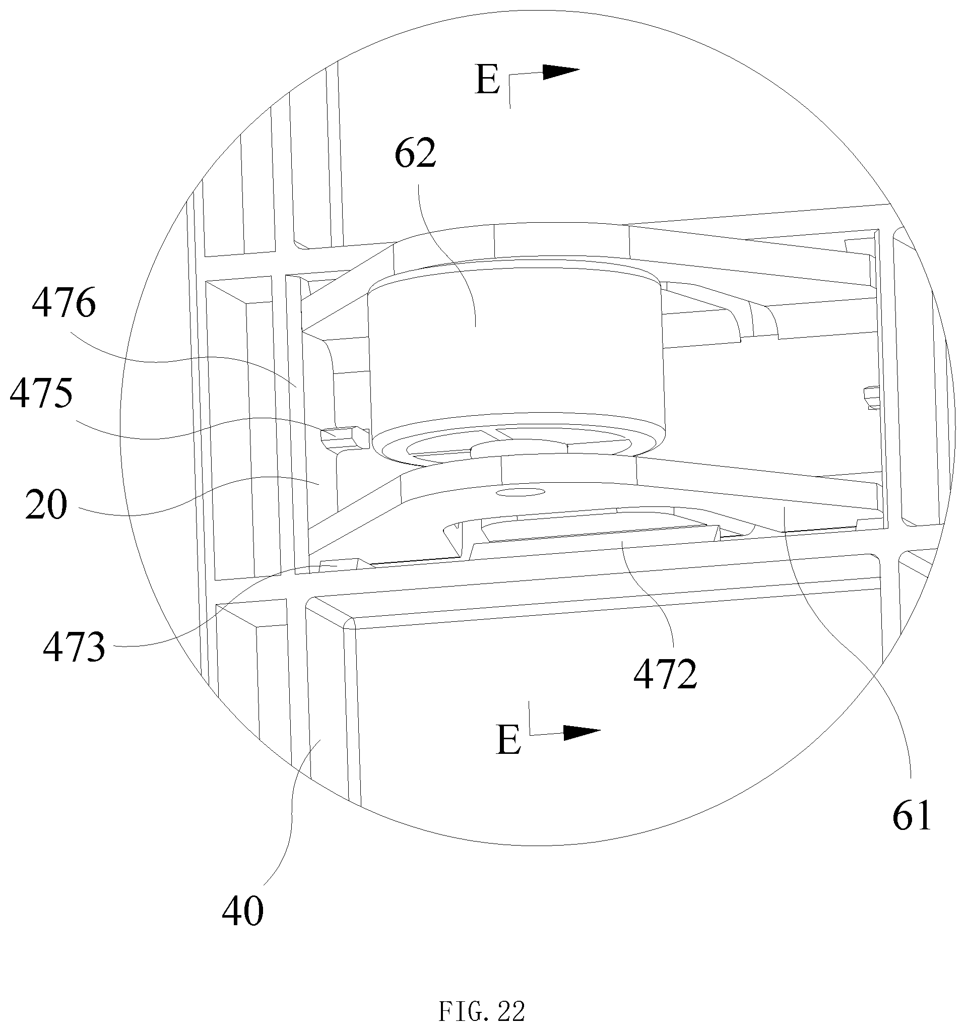 Patent US12426707 Figure 20 – Assembled drawer