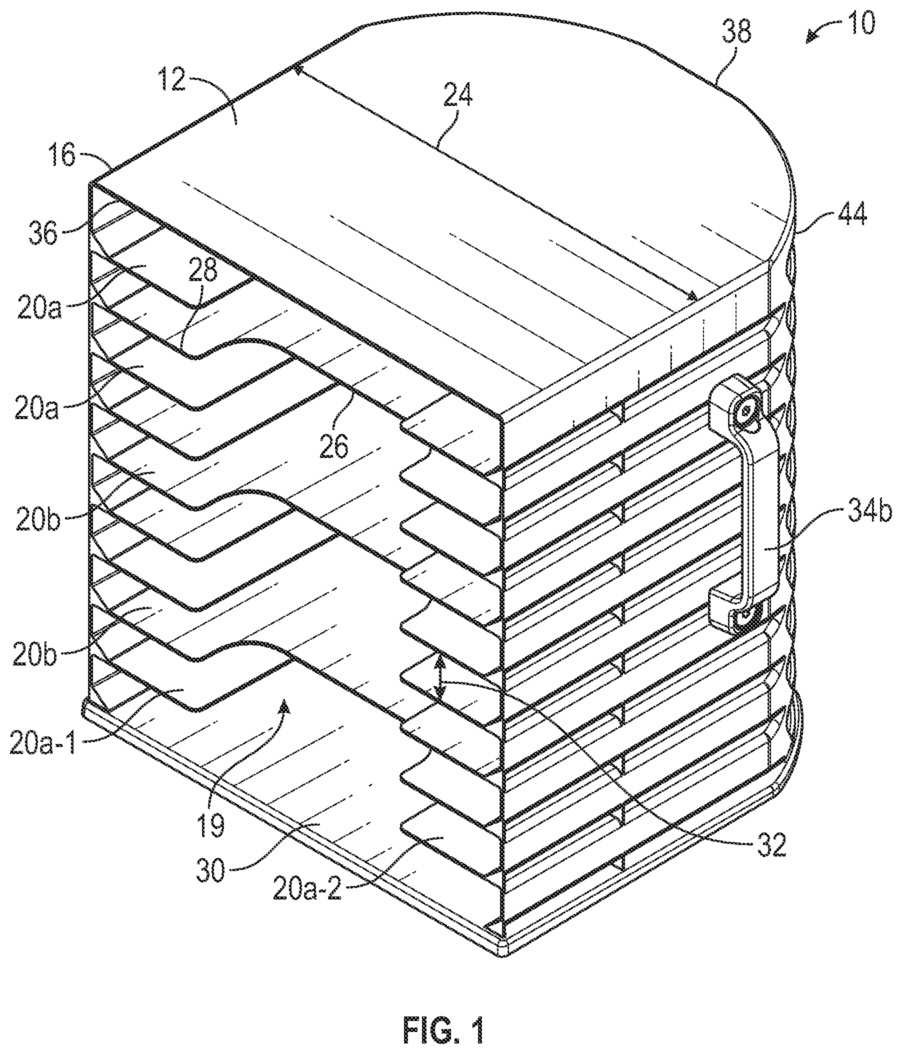 Patent US12426708 Figure 1 – Storage system