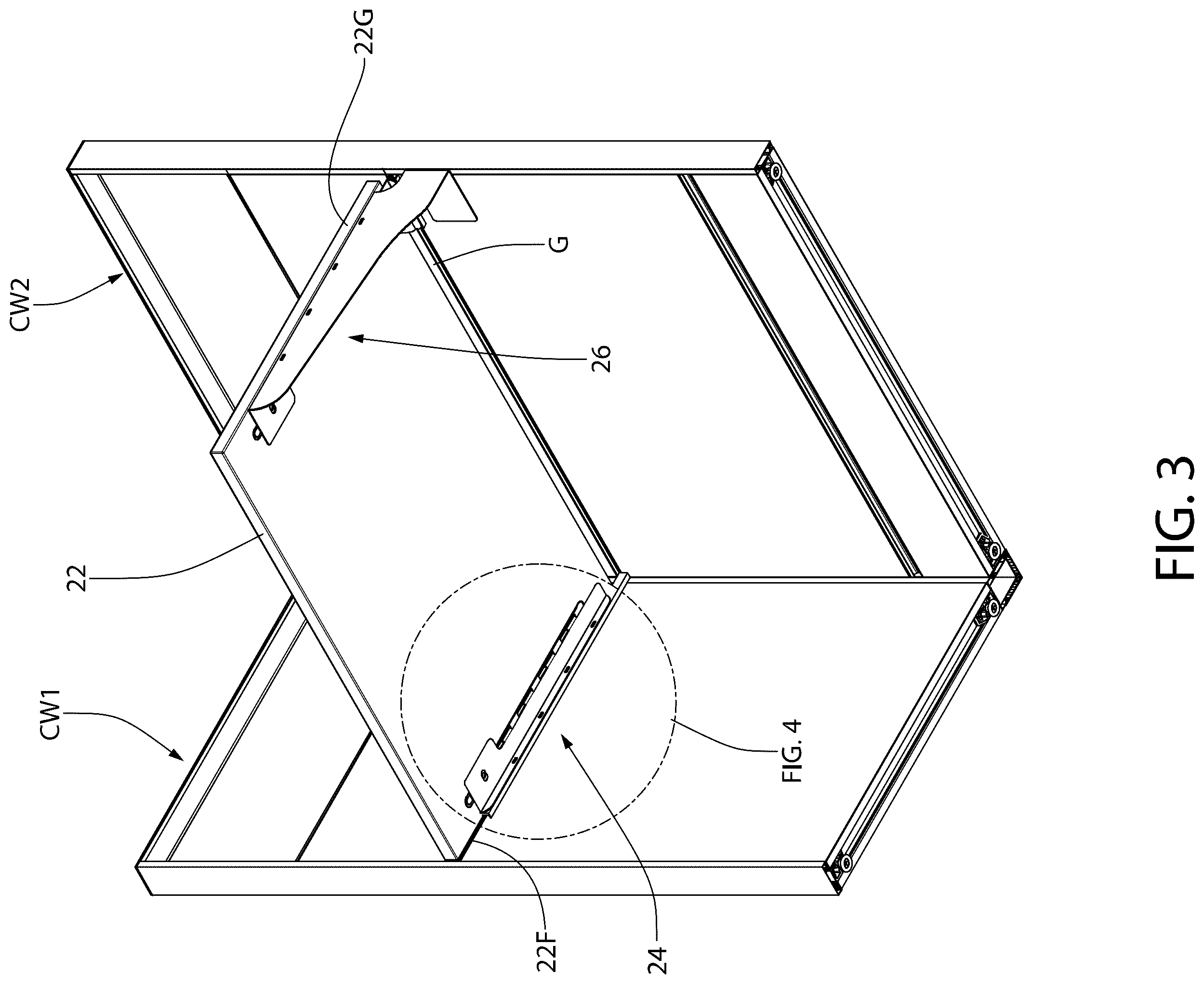 Patent US12426709 Figure 4 – Apparatus and method for releasably locked furniture