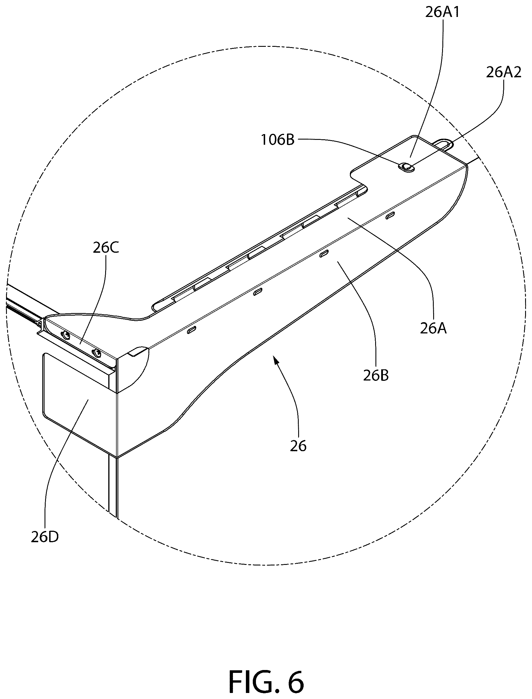 Patent US12426709 Figure 7 – Apparatus and method for releasably locked furniture