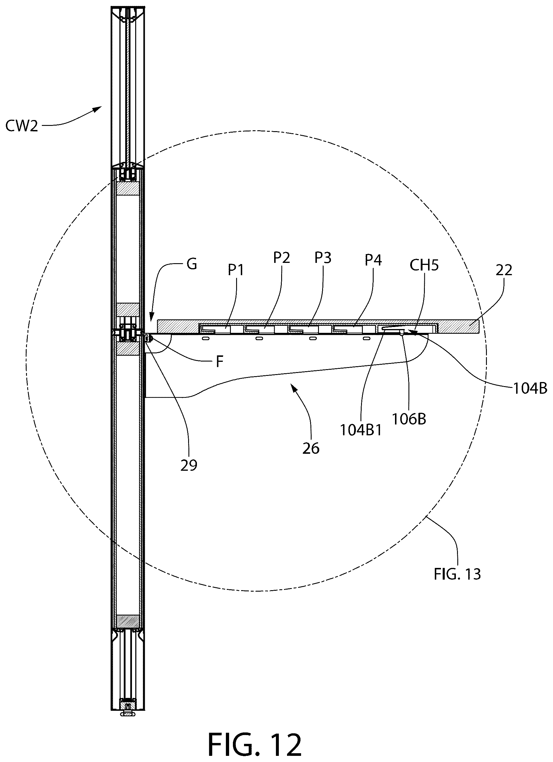 Patent US12426709 Figure 13 – Apparatus and method for releasably locked furniture