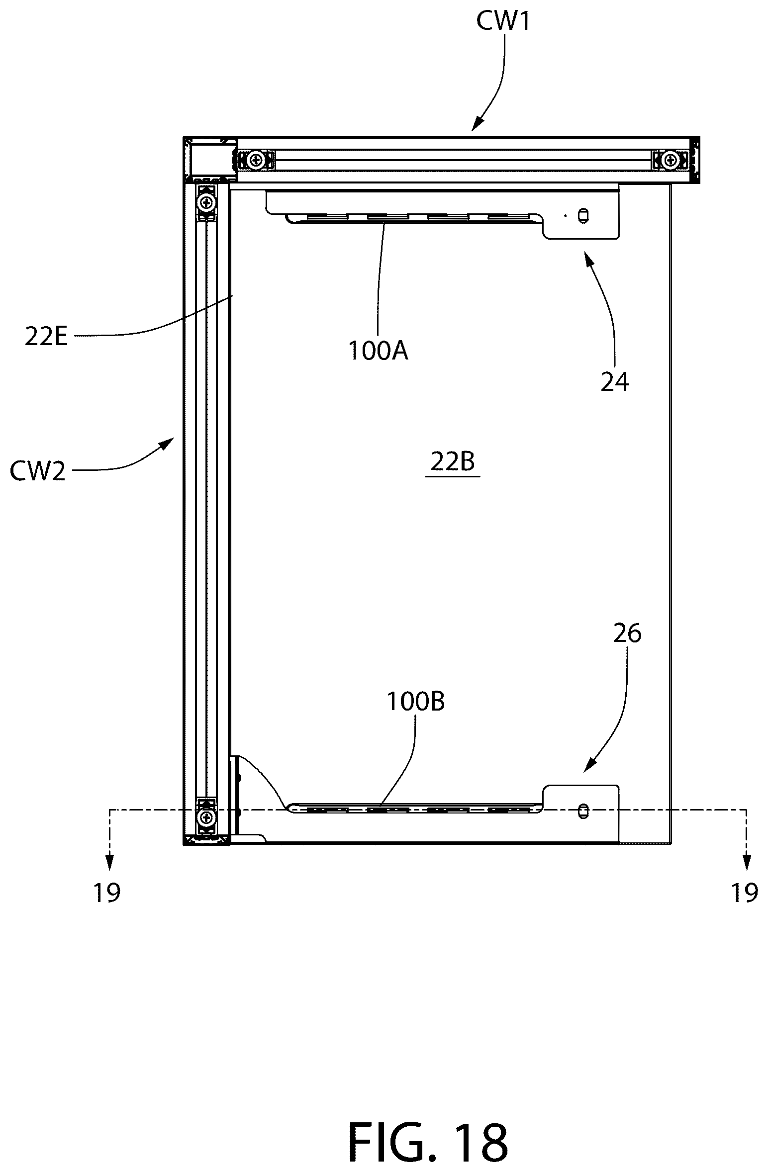 Patent US12426709 Figure 19 – Apparatus and method for releasably locked furniture