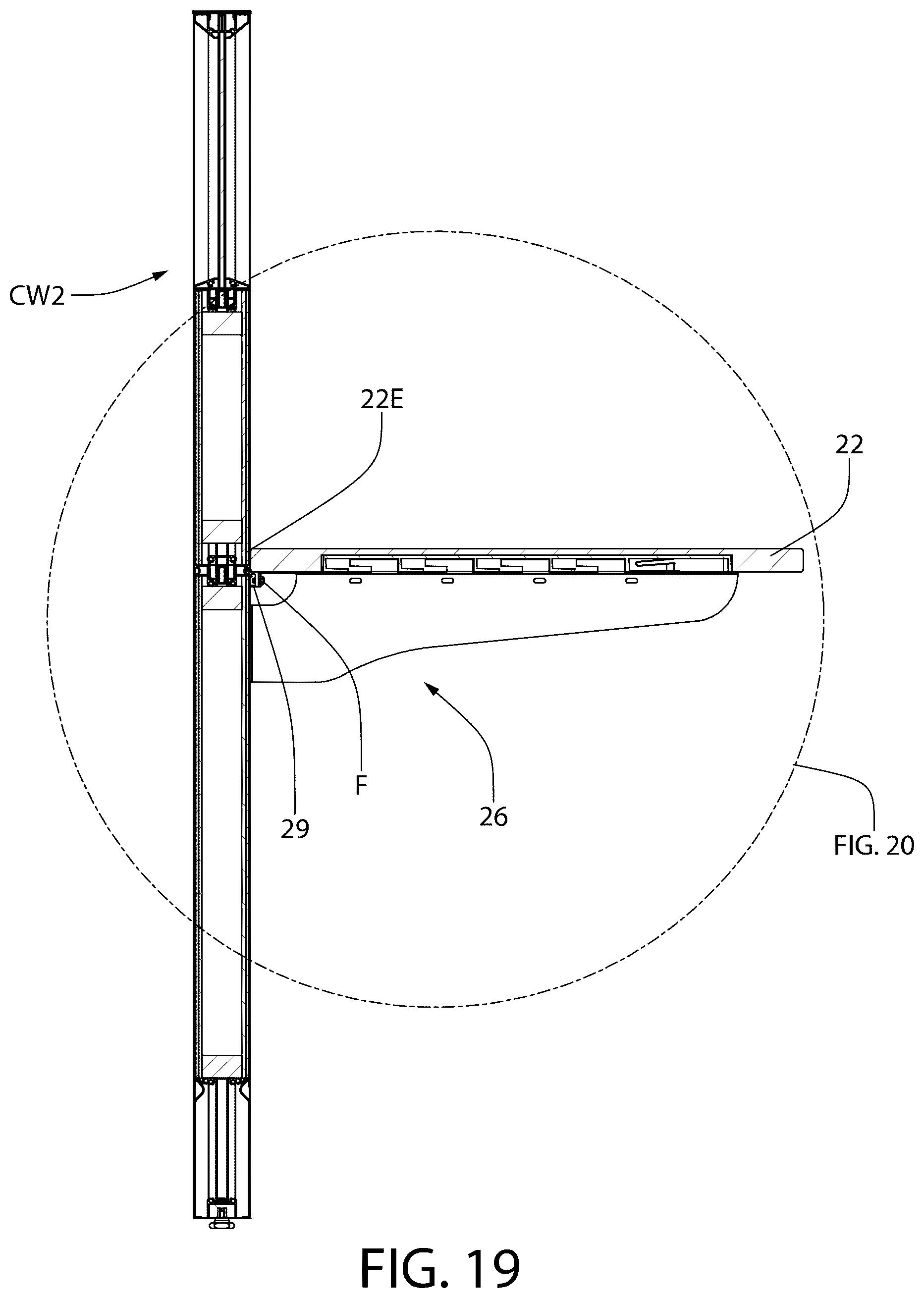 Patent US12426709 Figure 20 – Apparatus and method for releasably locked furniture