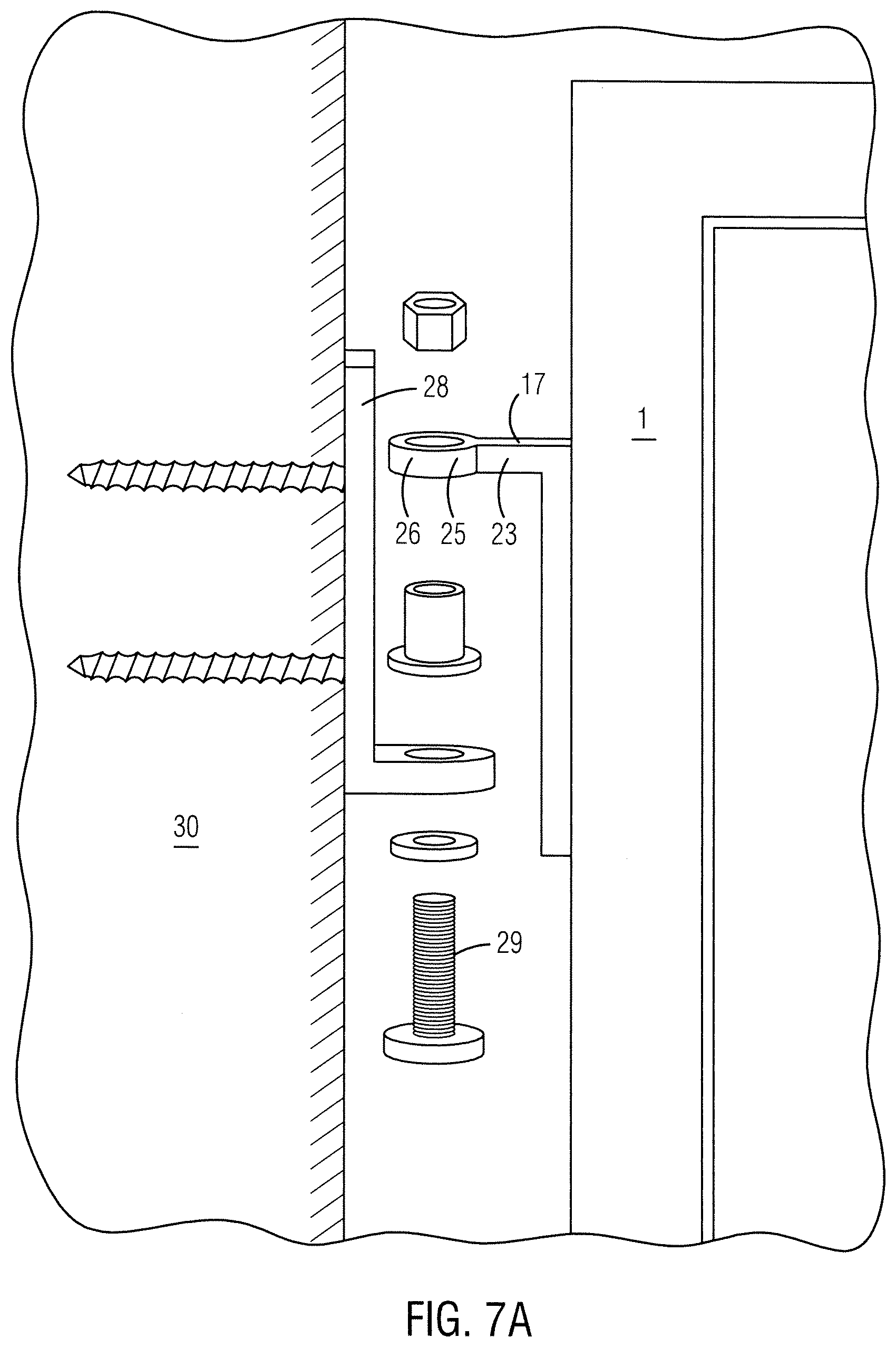 Patent US12426710 Figure 7 – Hinge mountable cabinet