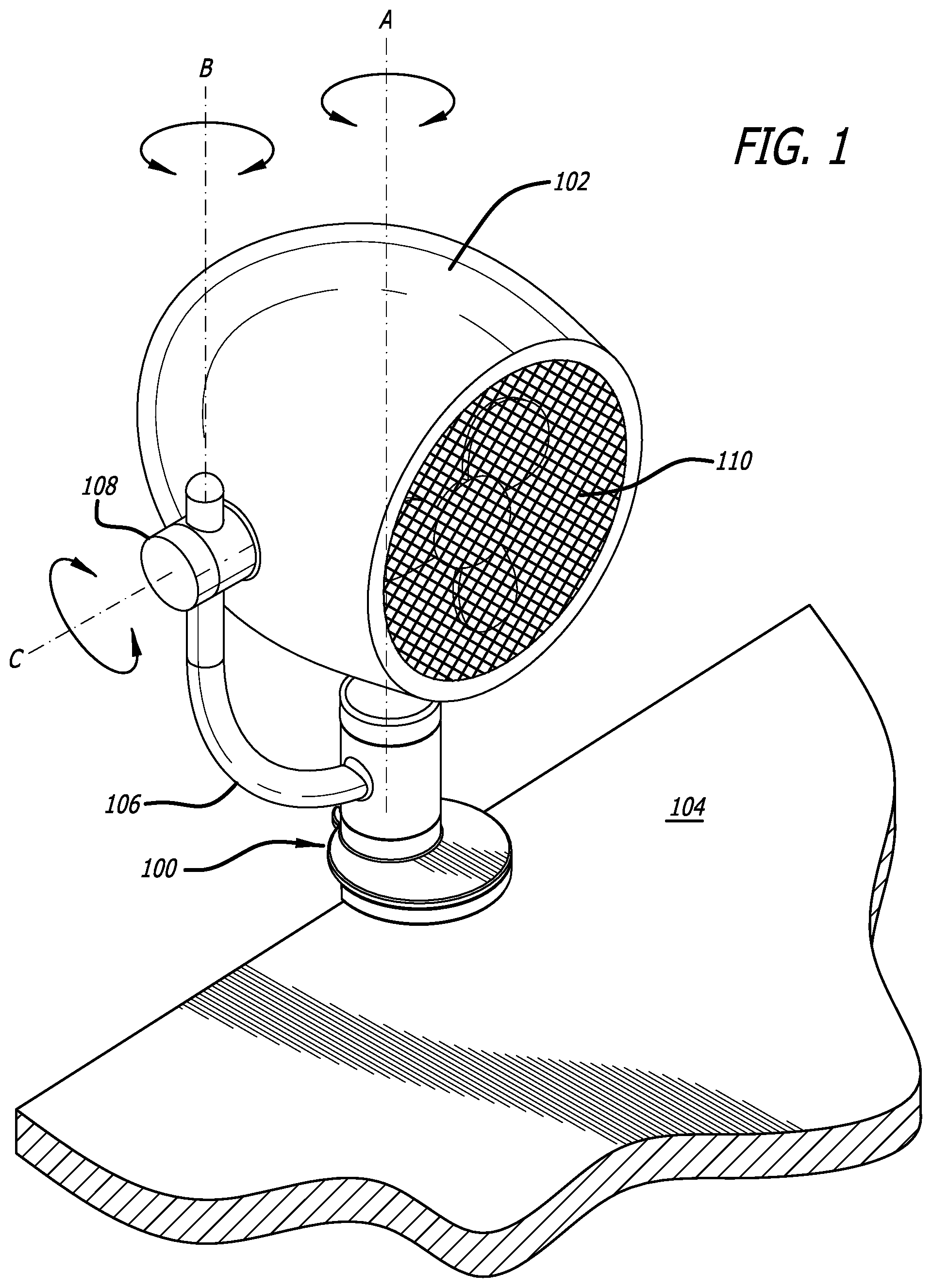 Patent US12426711 Figure 1 – Fan base