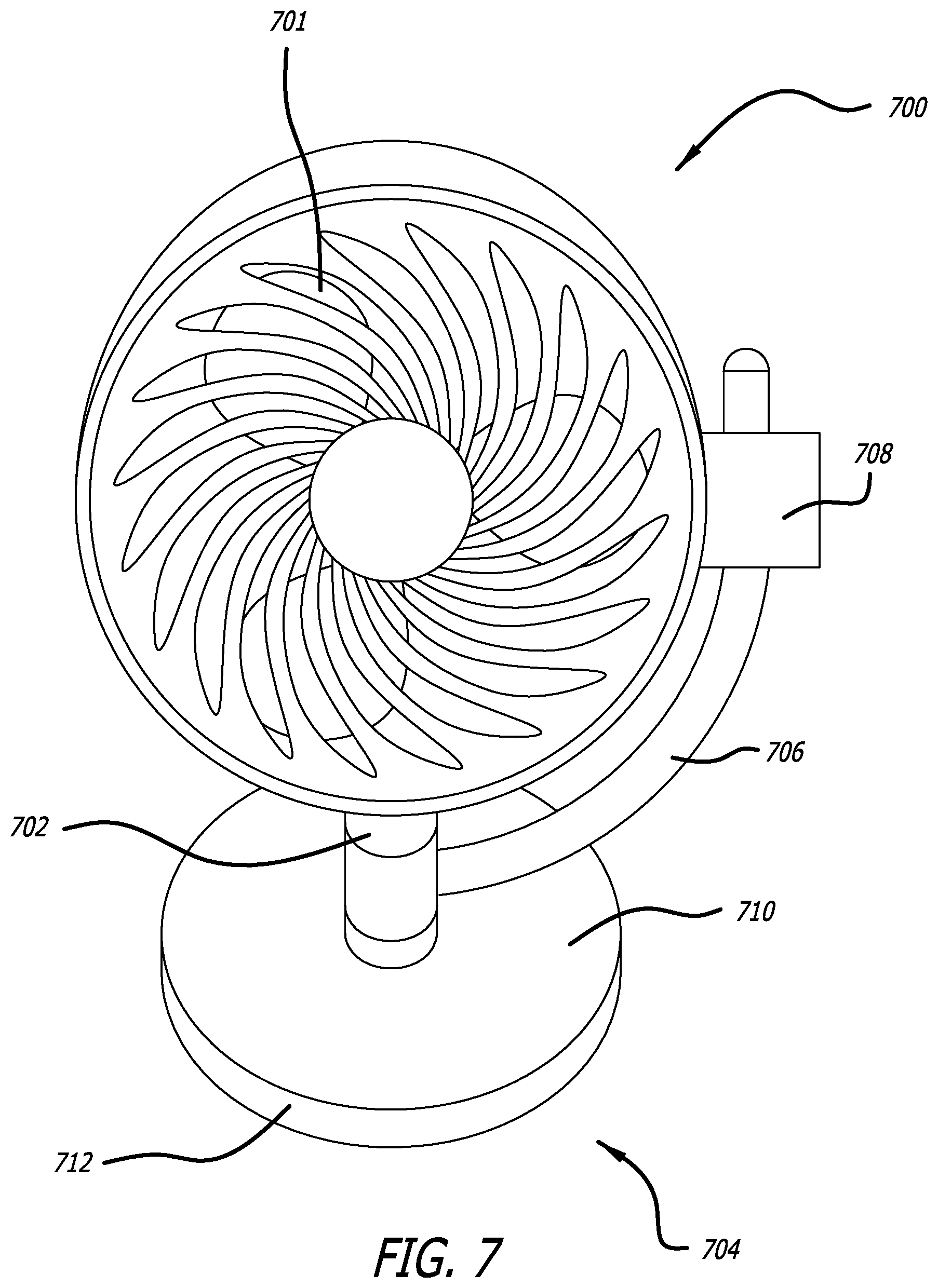 Patent US12426711 Figure 7 – Fan base
