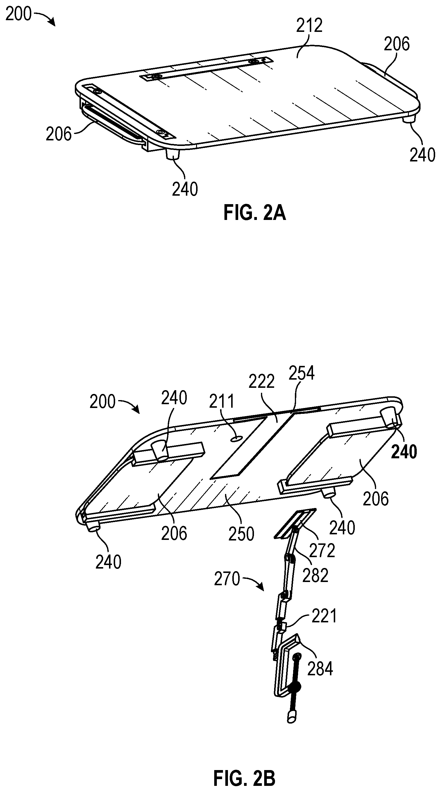 Patent US12426712 Figure 2 – Easel assembly for portable easel