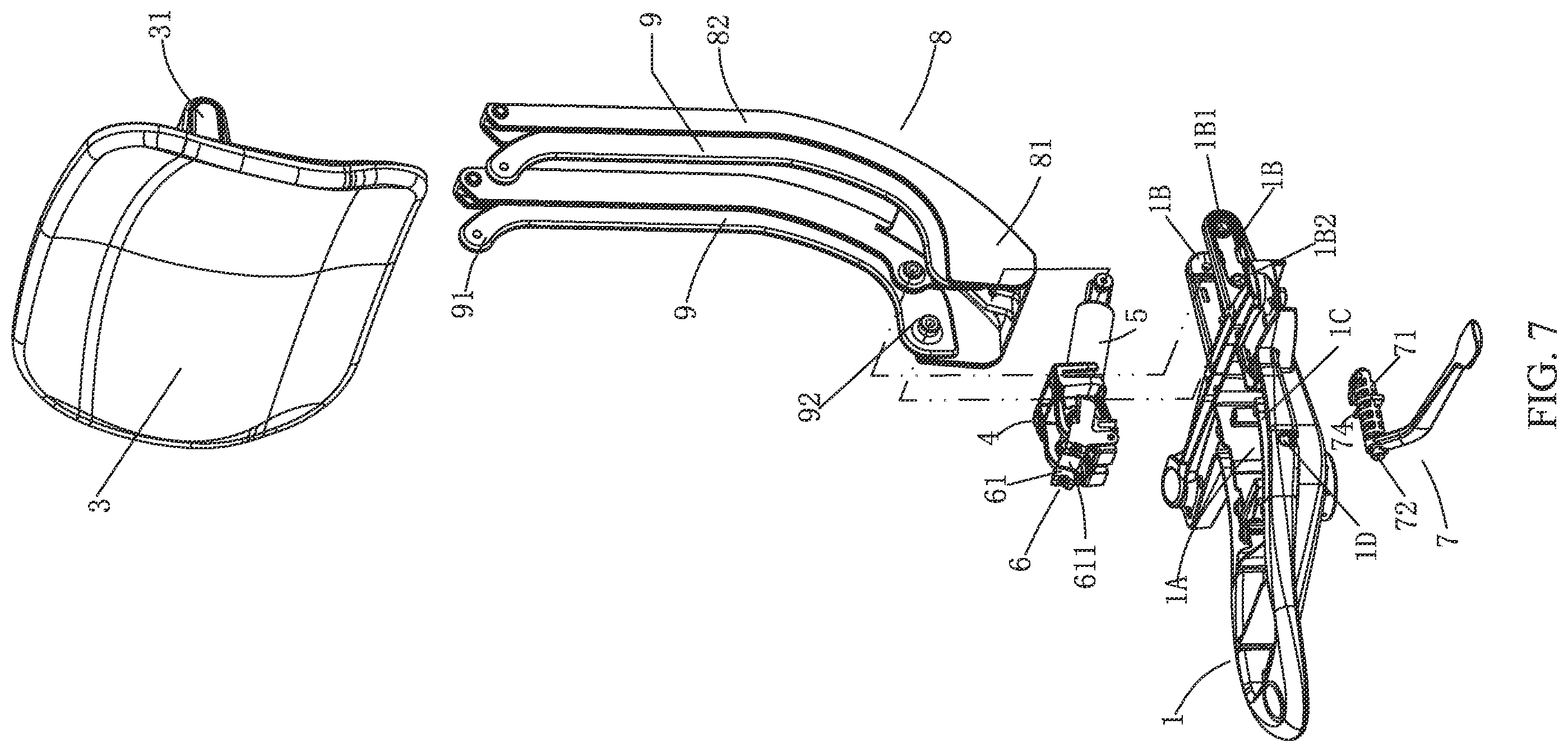Patent US12426714 Figure 4 – Chair with adjustable back depth