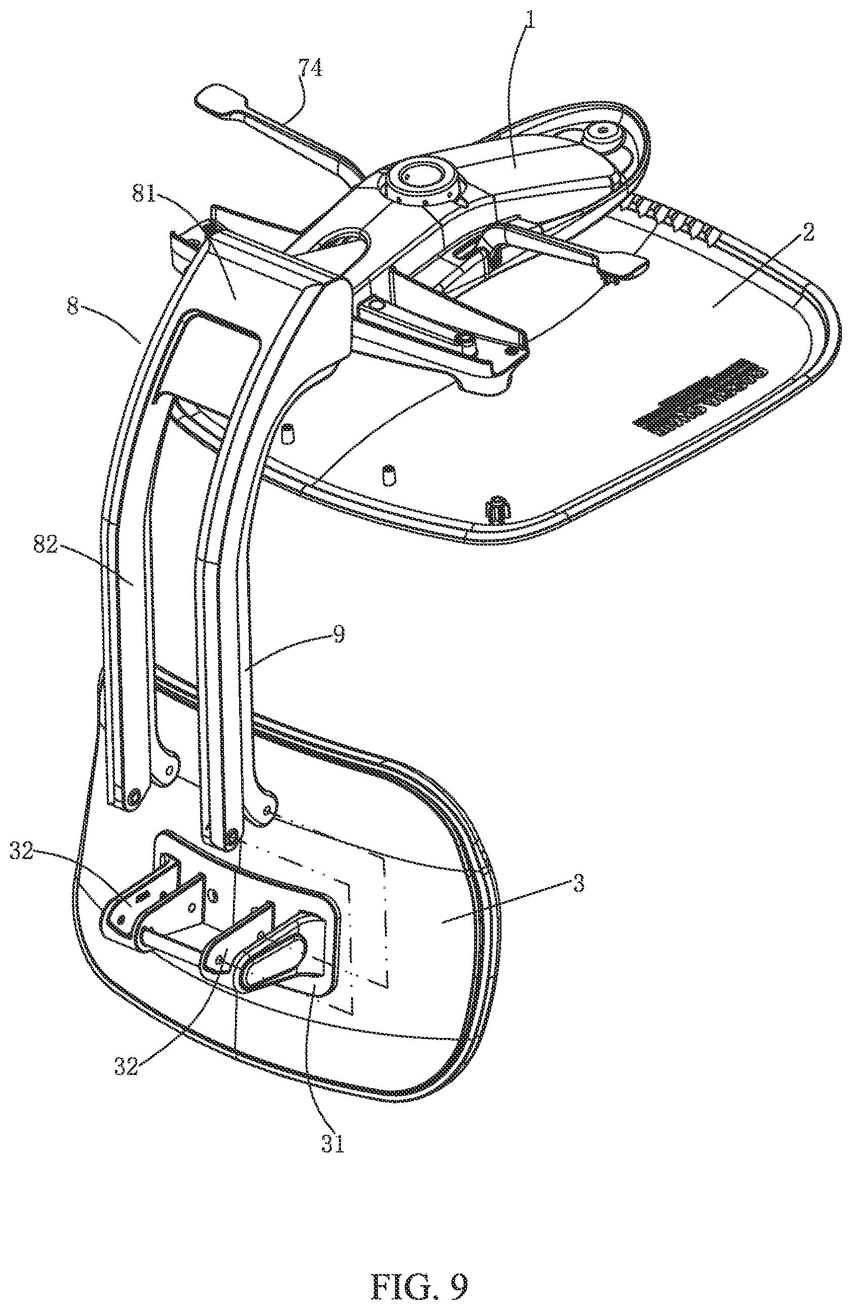 Patent US12426714 Figure 6 – Chair with adjustable back depth
