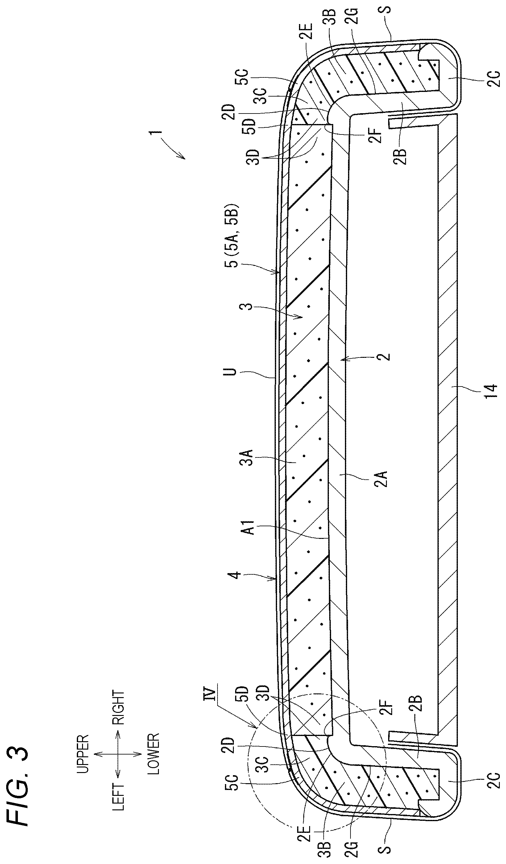 Patent US12426715 Figure 3 – Armrest