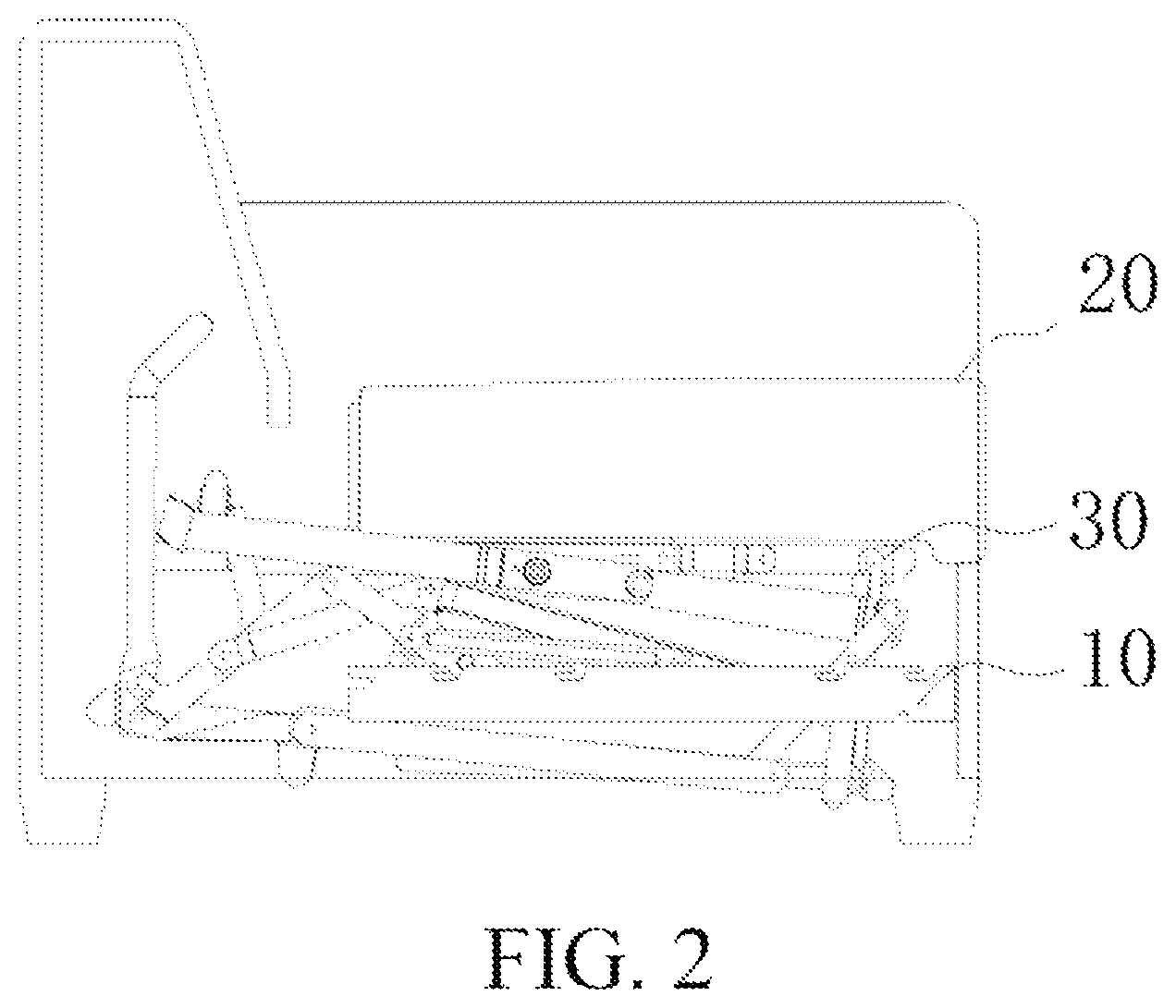 Patent US12426716 Figure 2 – Folding sofa bed