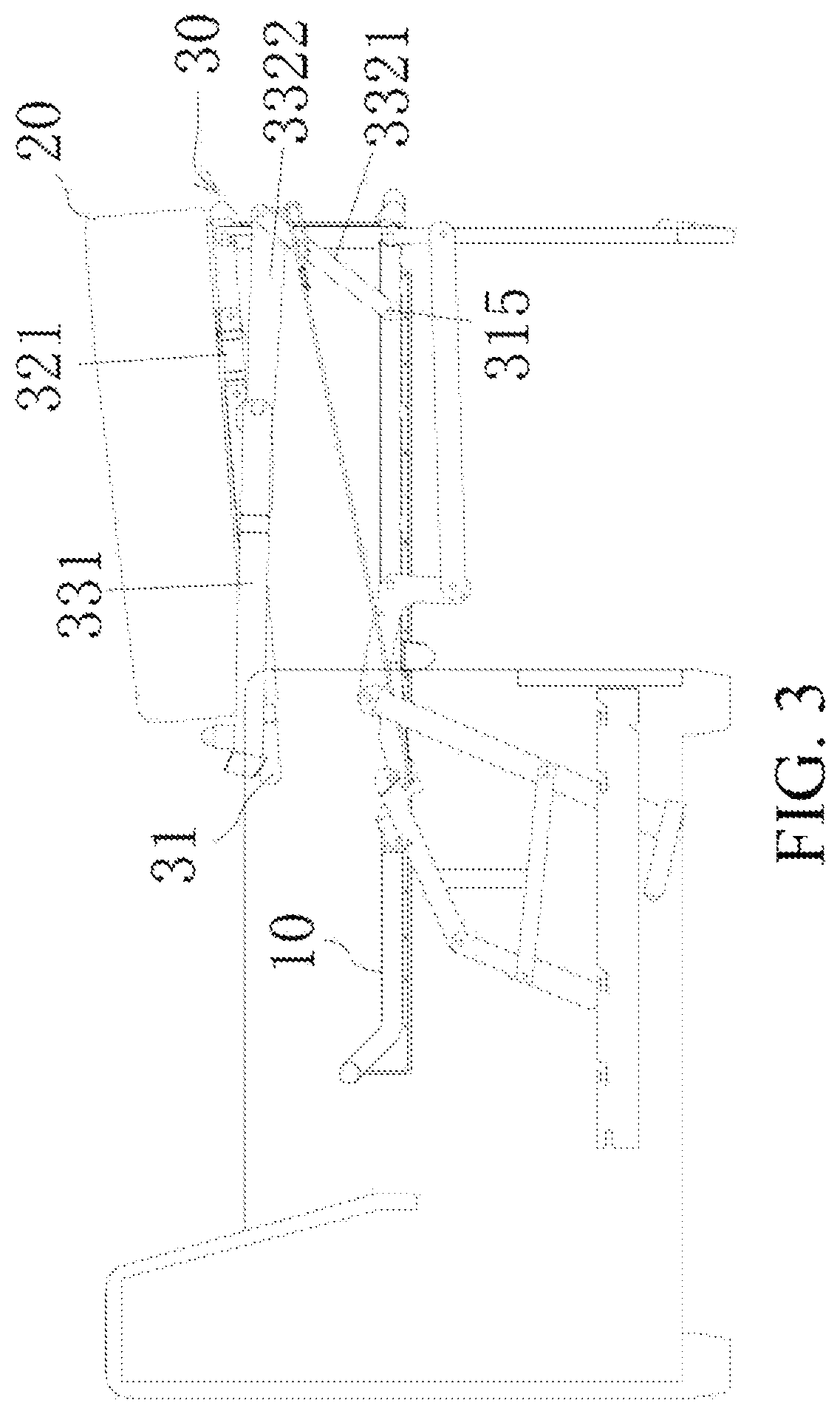 Patent US12426716 Figure 3 – Folding sofa bed