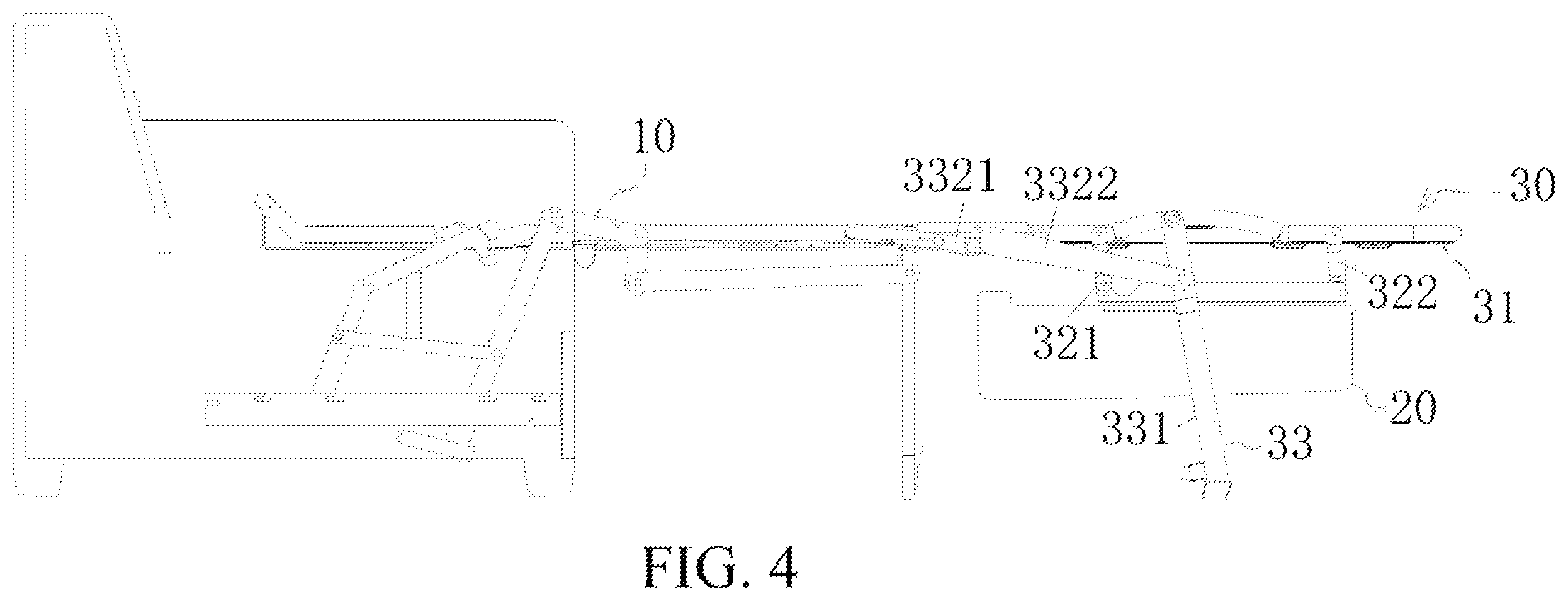 Patent US12426716 Figure 4 – Folding sofa bed