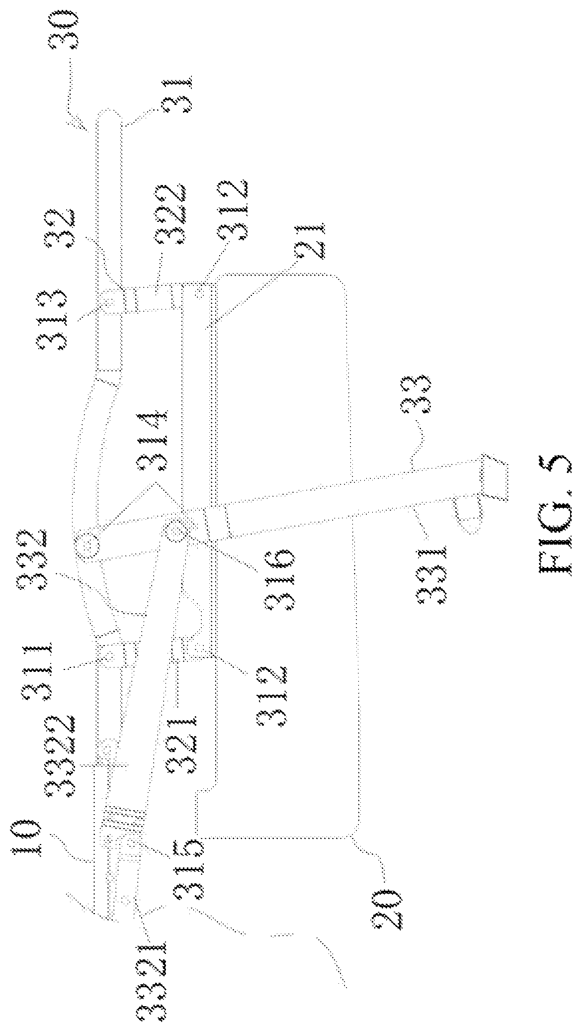 Patent US12426716 Figure 5 – Folding sofa bed