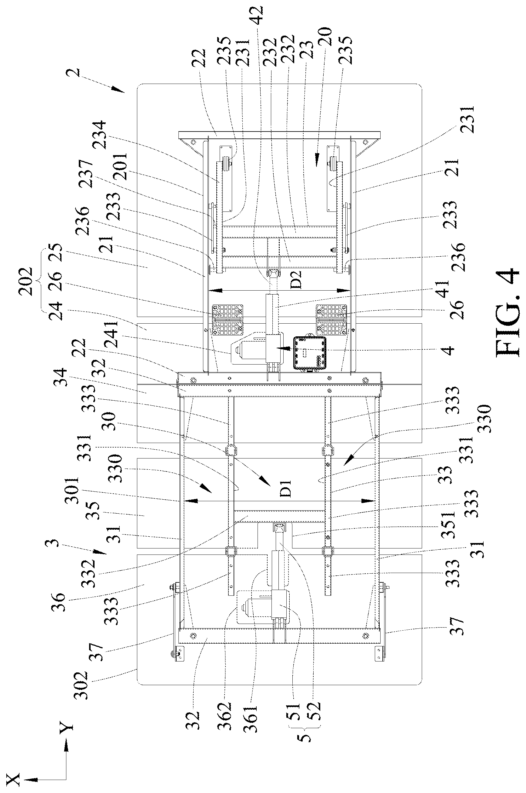 Patent US12426717 Figure 4 – Foldable bed