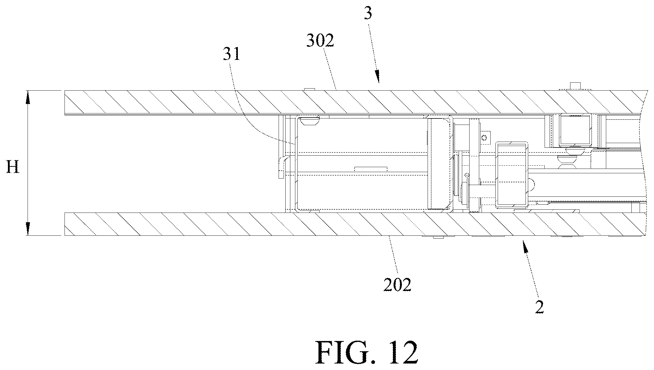 Patent US12426717 Figure 12 – Foldable bed