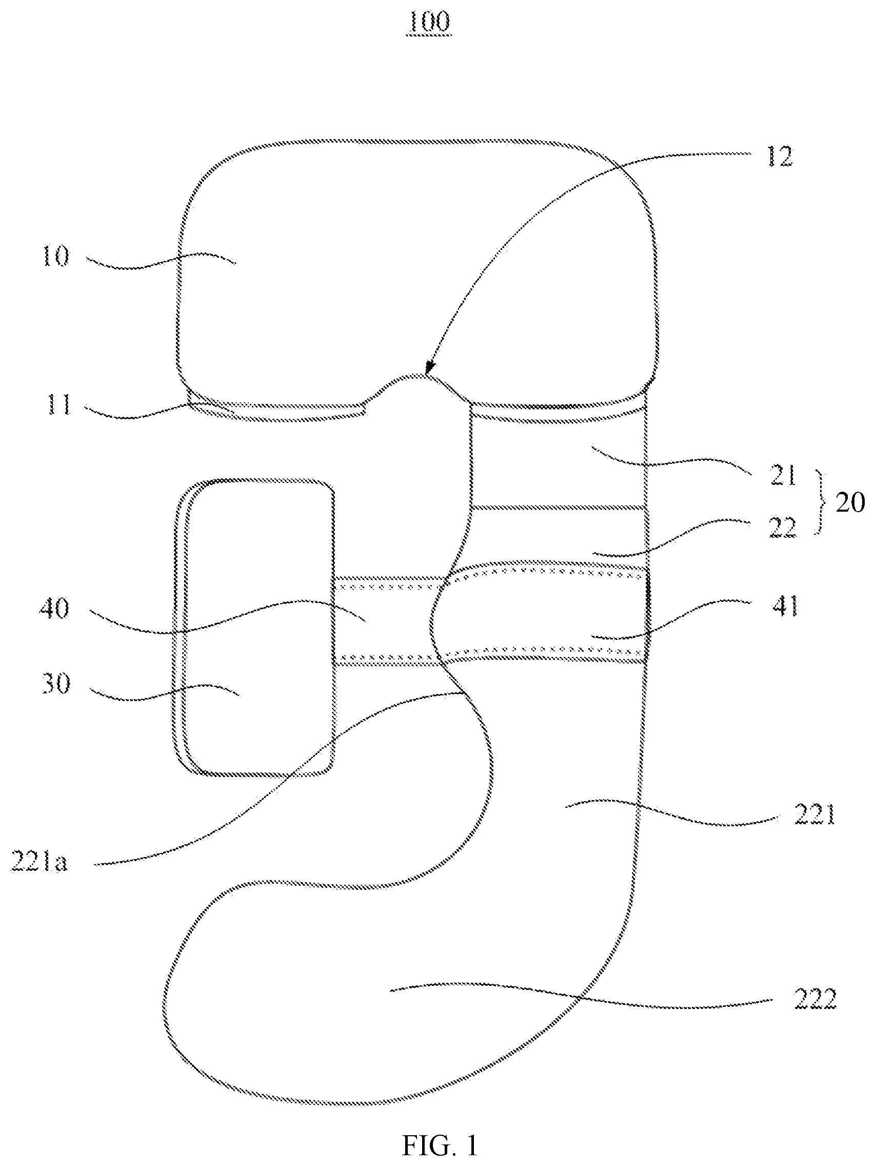 Patent US12426718 Figure 1 – Maternity pillow