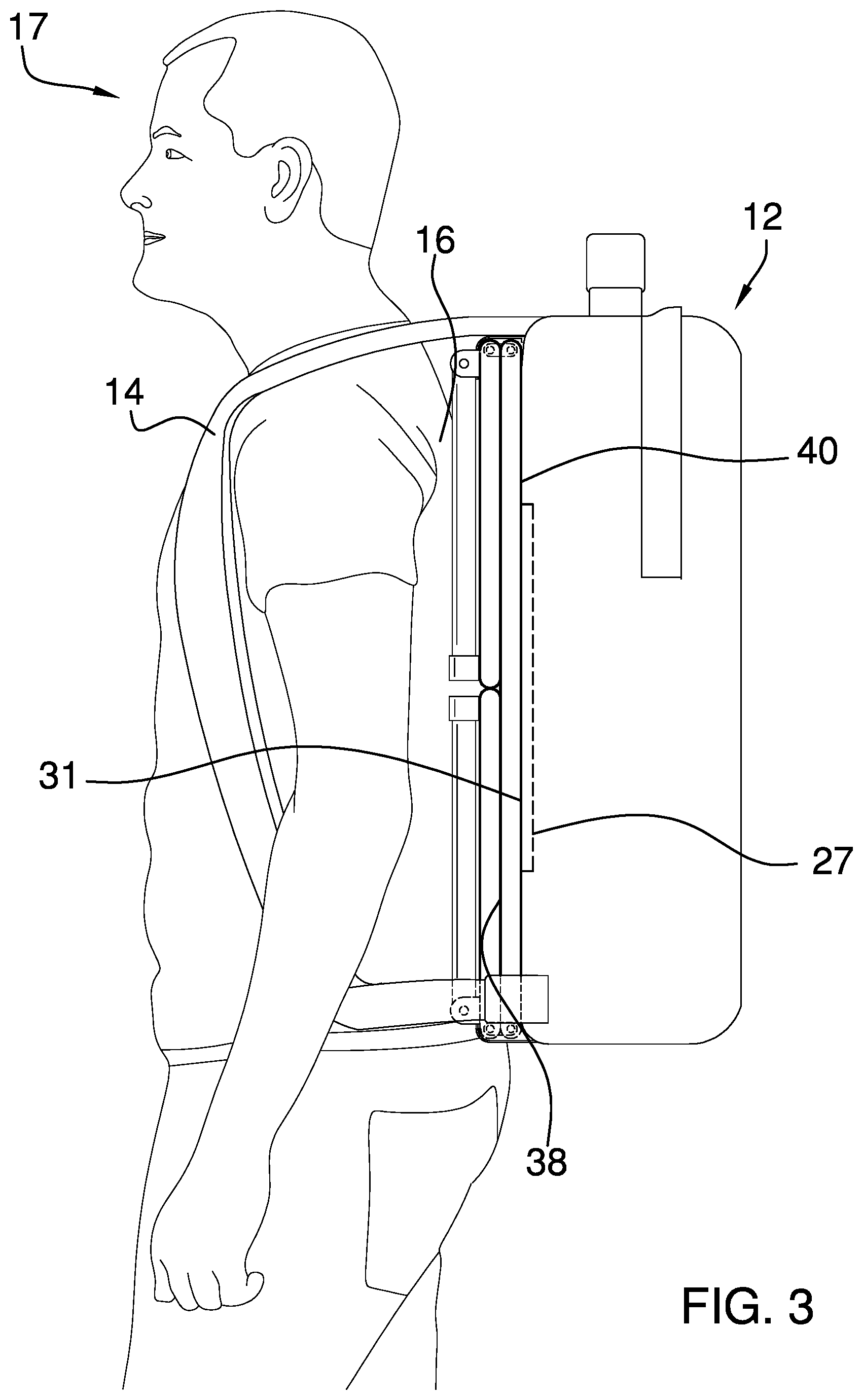 Patent US12426719 Figure 3 – Portable changing table assembly