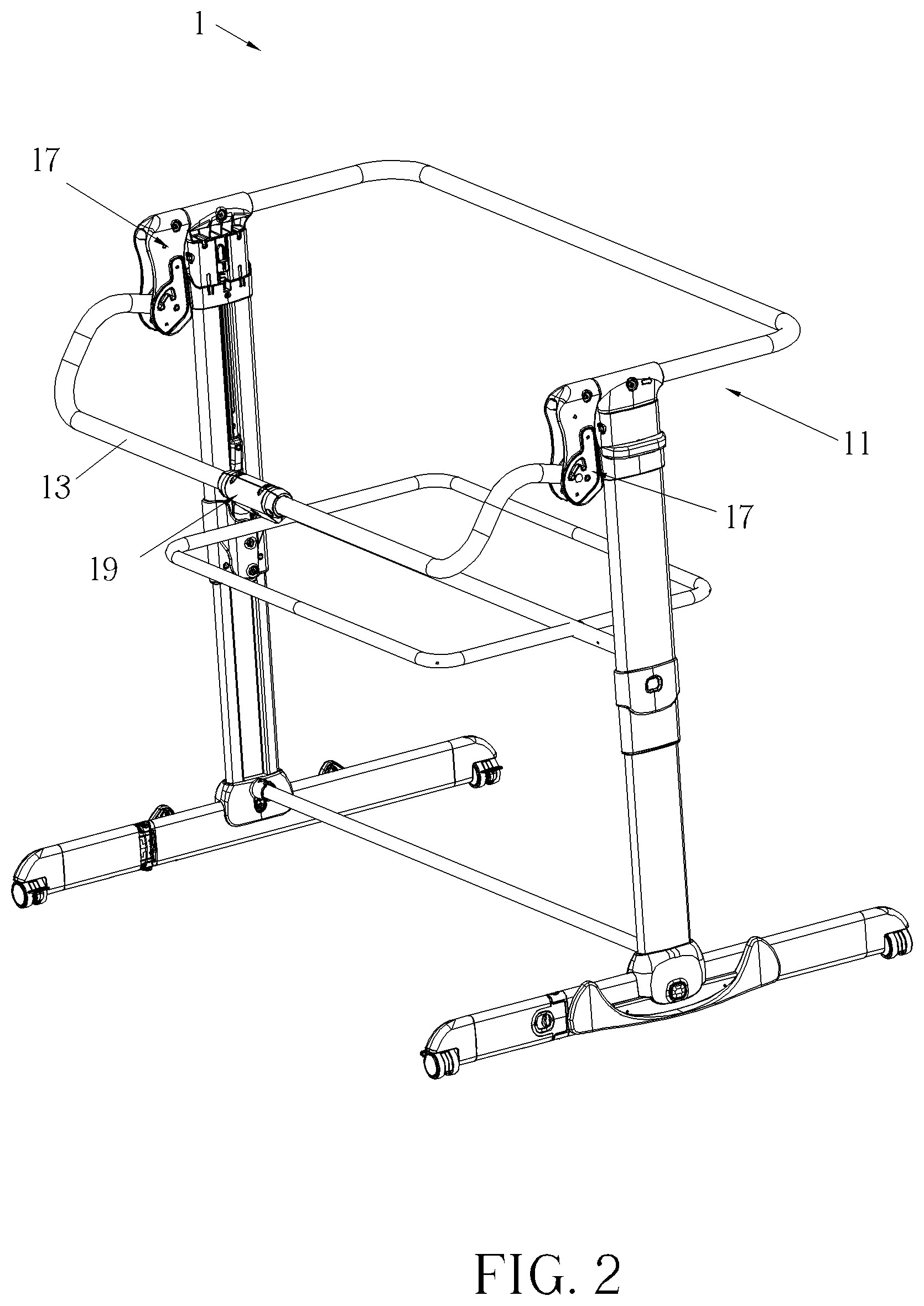 Patent US12426720 Figure 2 – Child accommodating apparatus