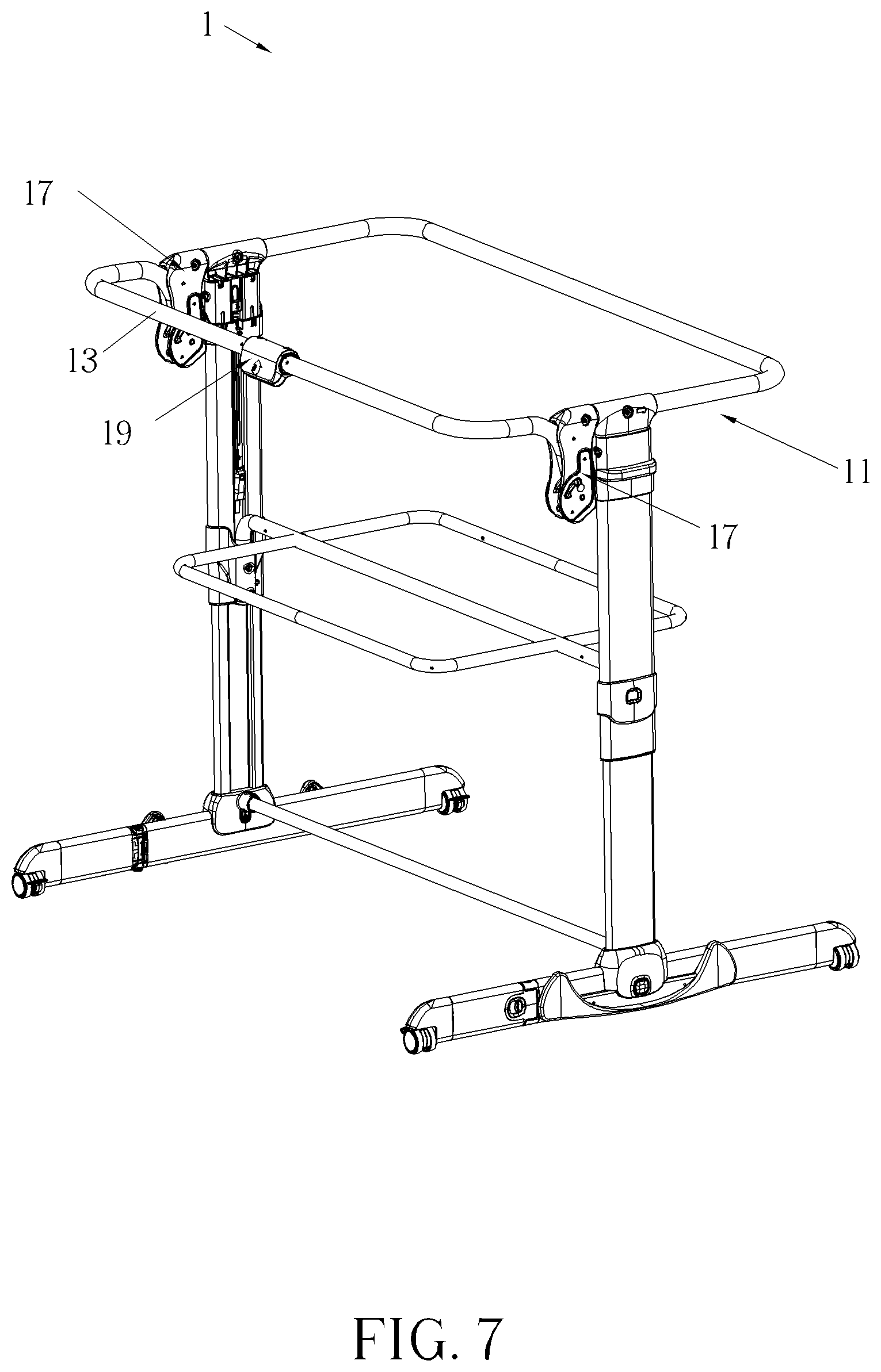 Patent US12426720 Figure 7 – Child accommodating apparatus