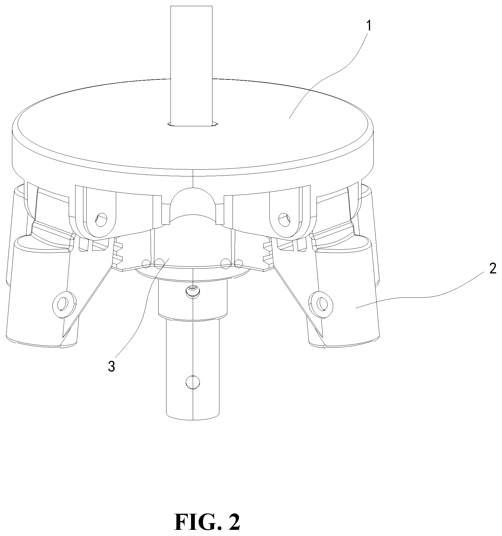 Patent US12426721 Figure 2 – Turnover mechanism, crib frame, and foldable crib
