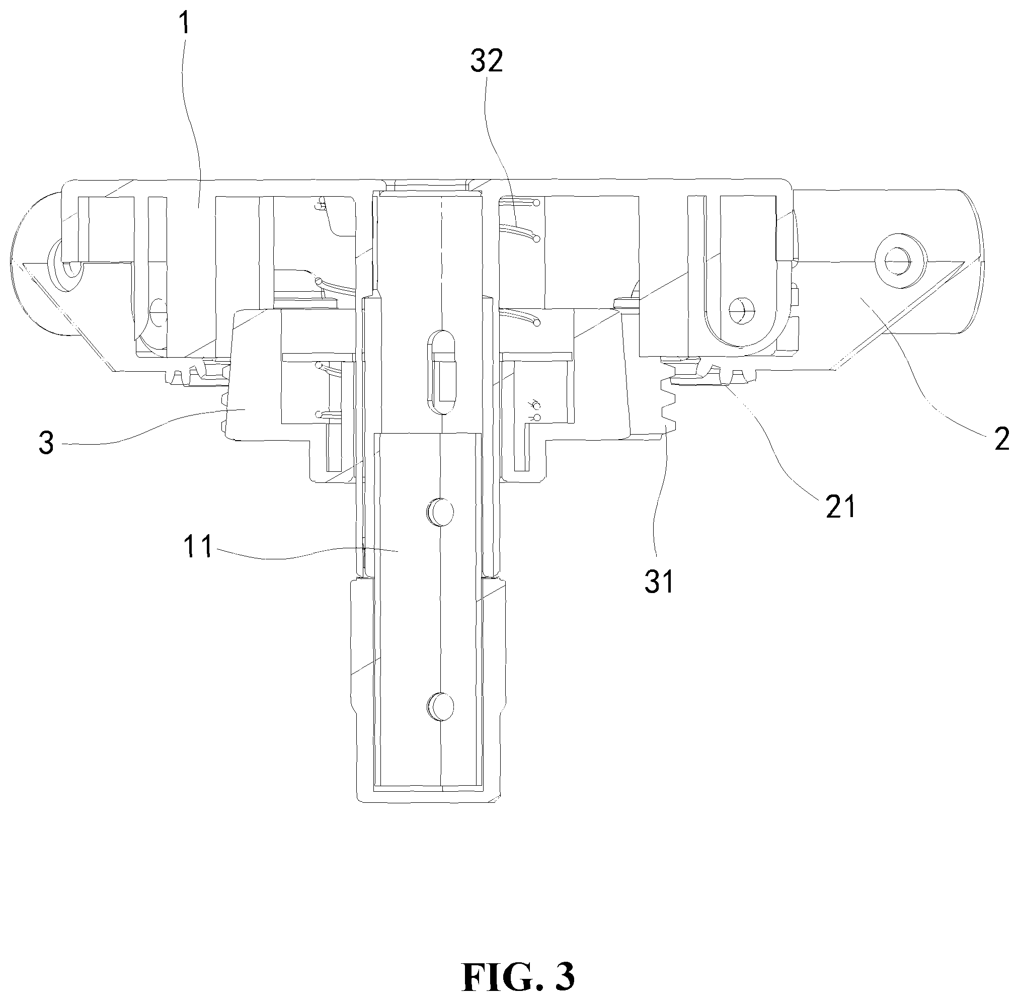 Patent US12426721 Figure 3 – Turnover mechanism, crib frame, and foldable crib