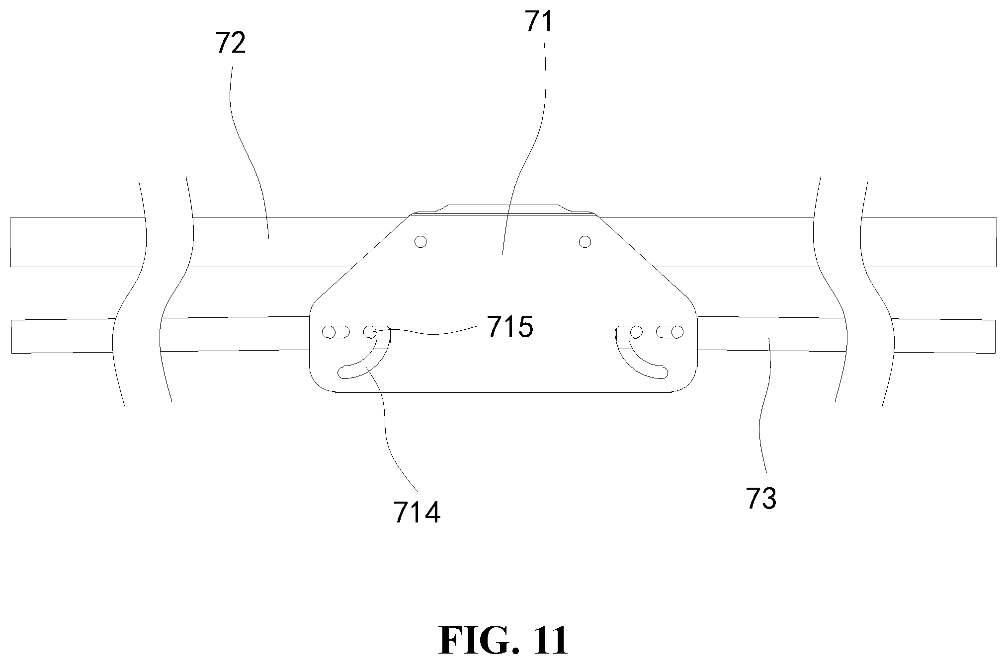 Patent US12426721 Figure 10 – Turnover mechanism, crib frame, and foldable crib