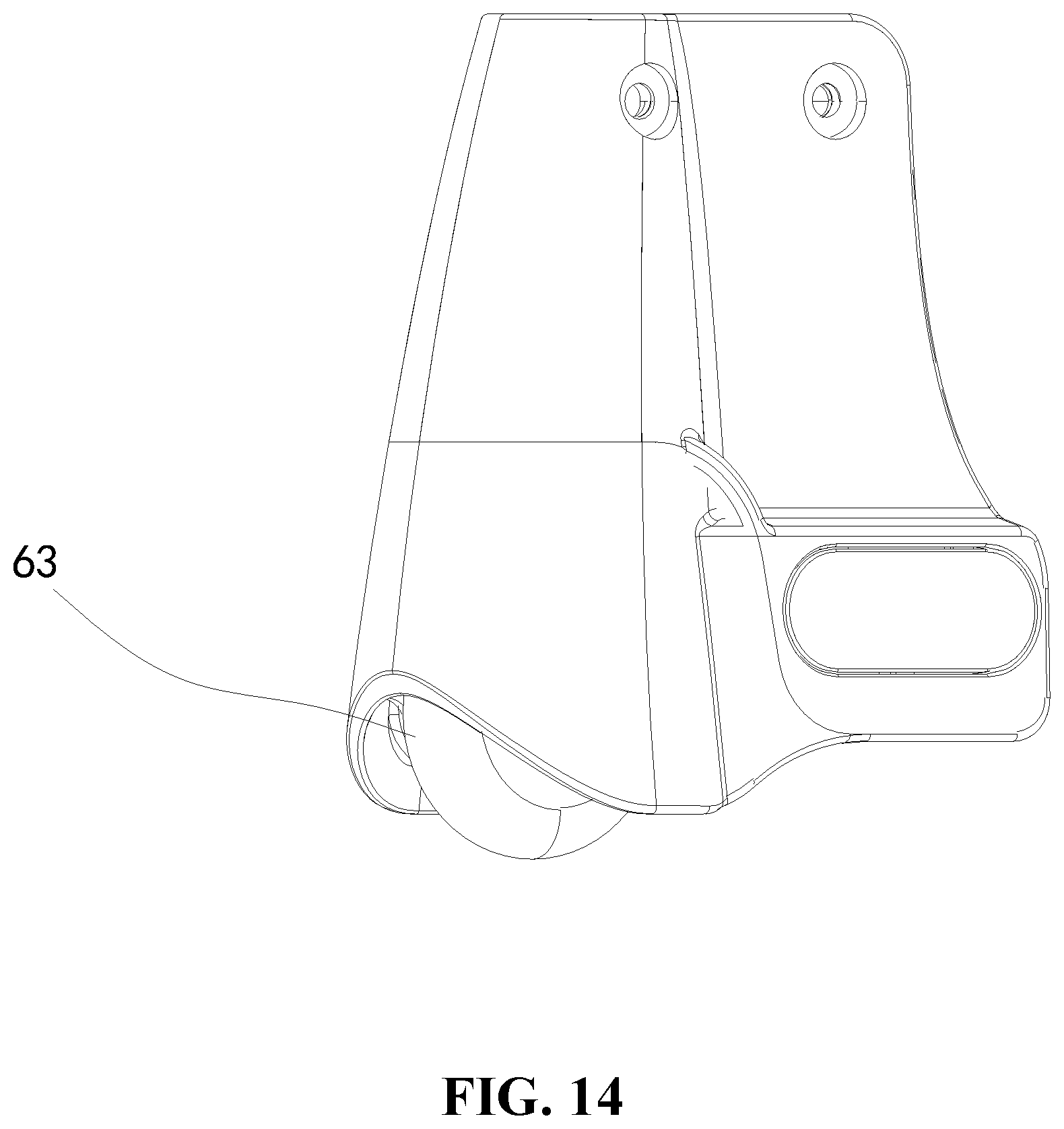 Patent US12426721 Figure 13 – Turnover mechanism, crib frame, and foldable crib