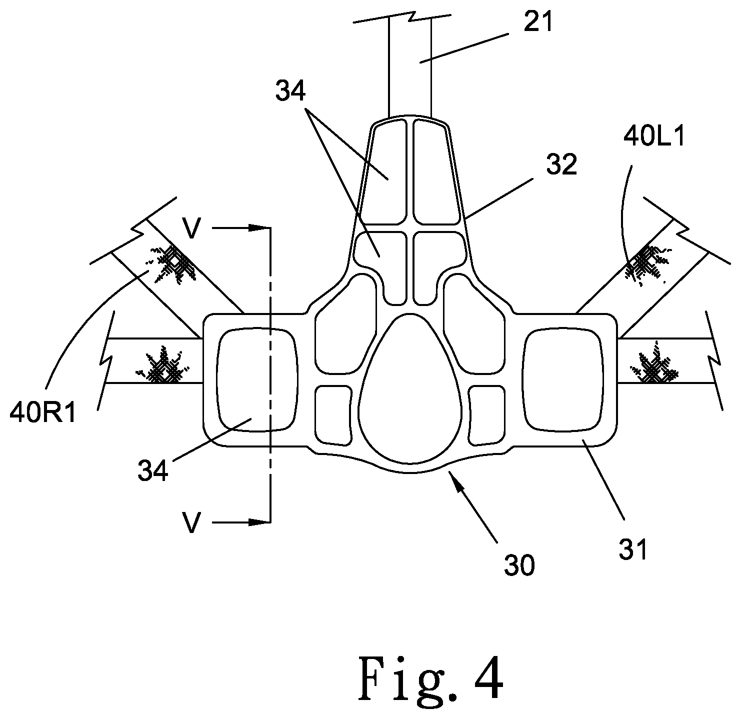 Patent US12426722 Figure 4 – Baby carrier