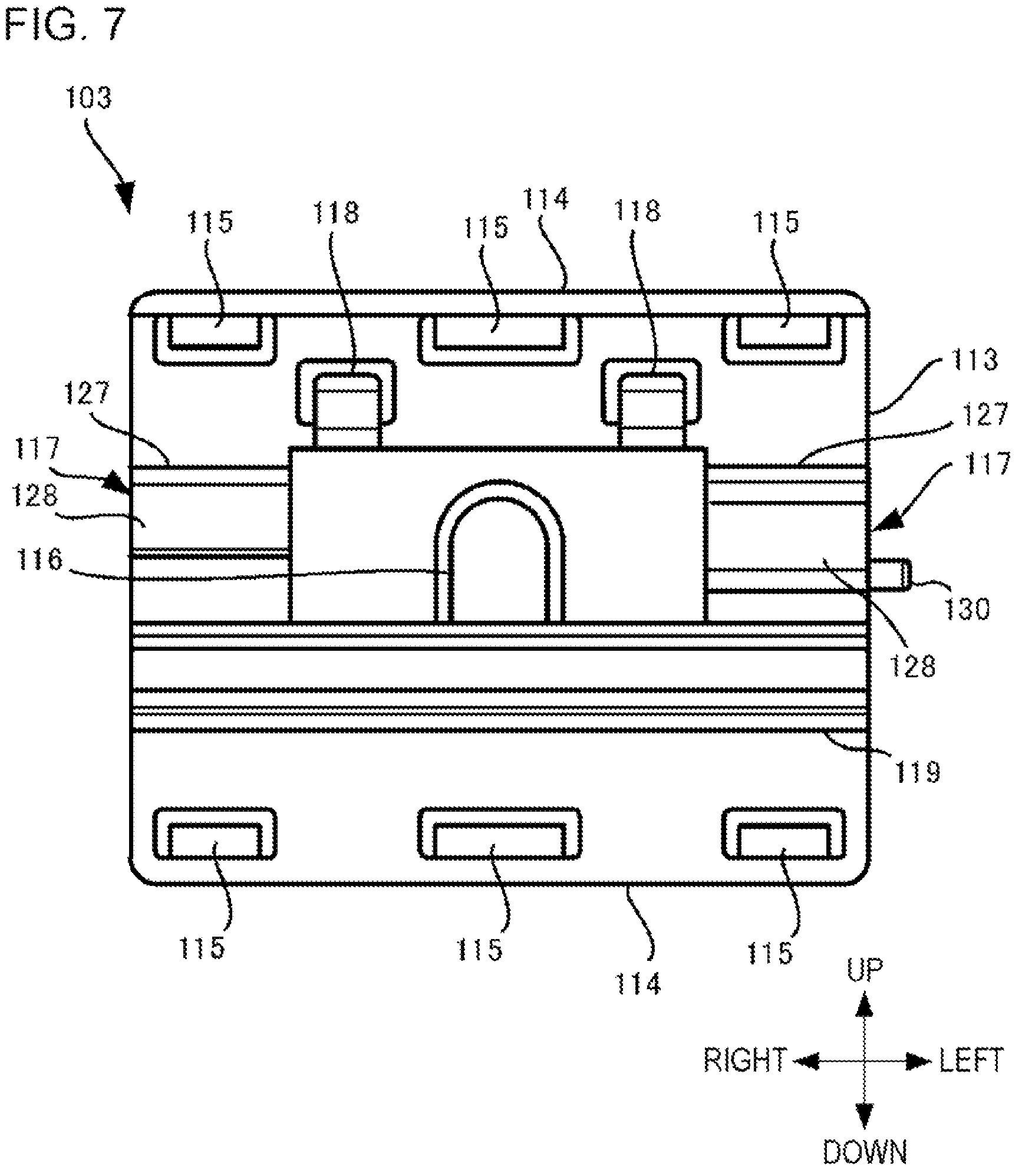 Patent US12426725 Figure 7 – Shelf tag attachment apparatus