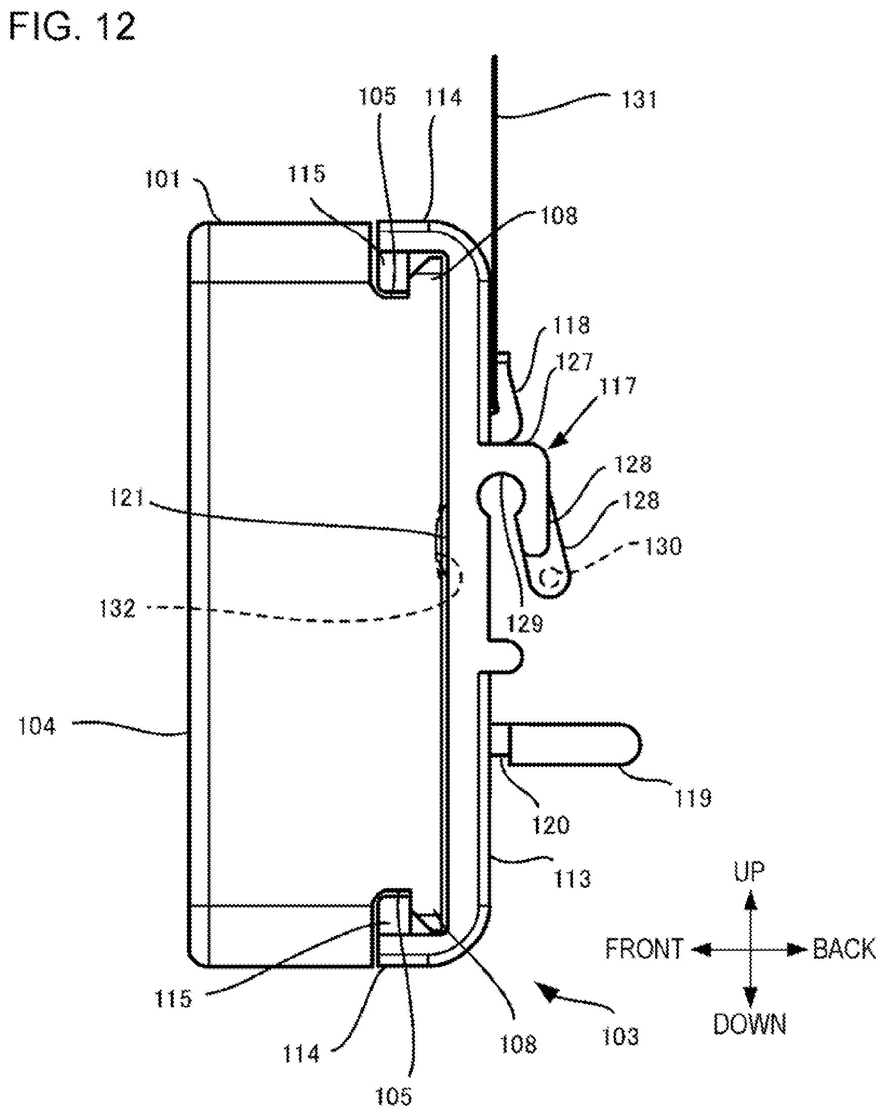 Patent US12426725 Figure 13 – Shelf tag attachment apparatus
