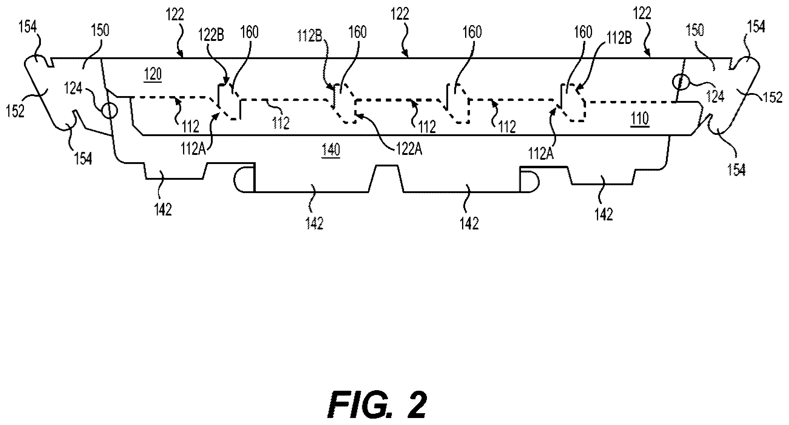 Patent US12426726 Figure 4 – Divided shelf for modular greeting card rack