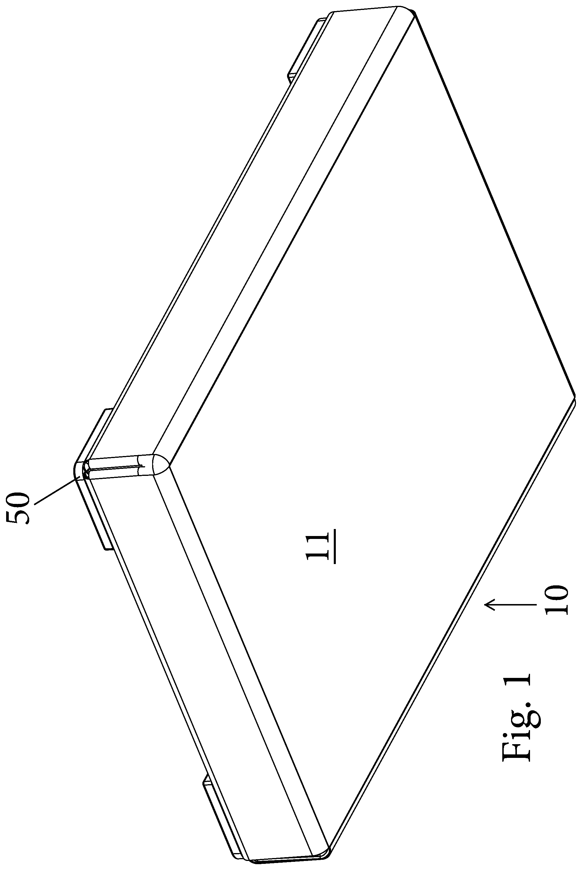 Patent US12426729 Figure 1 – Connector for frame