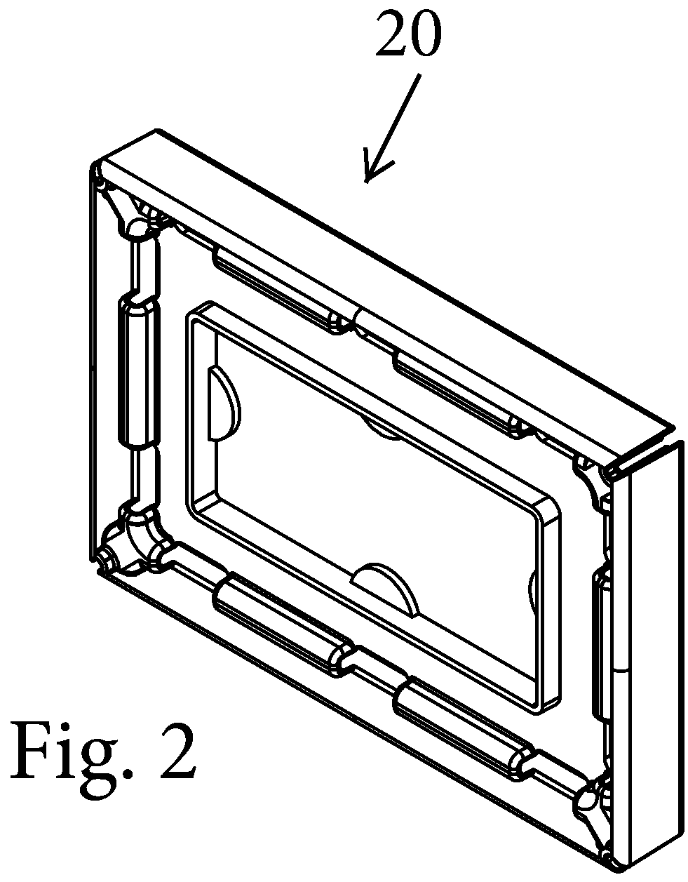 Patent US12426729 Figure 2 – Connector for frame
