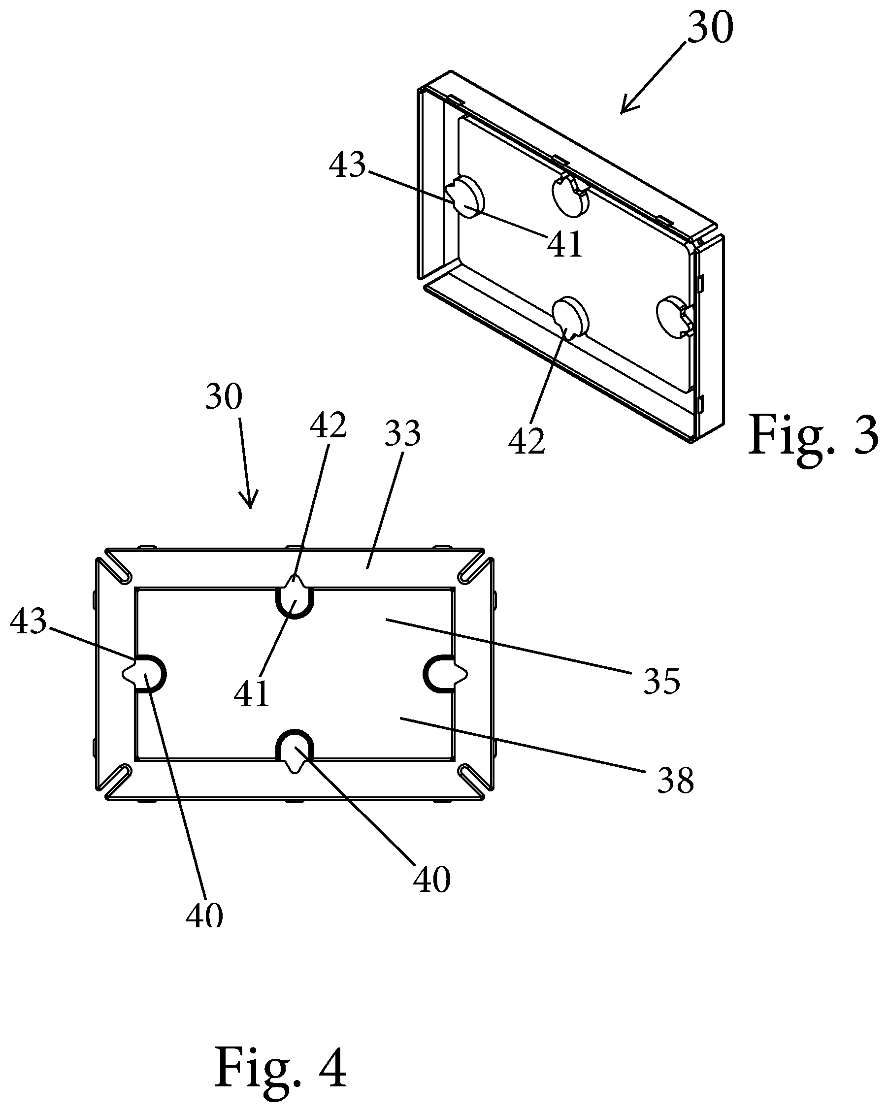 Patent US12426729 Figure 3 – Connector for frame