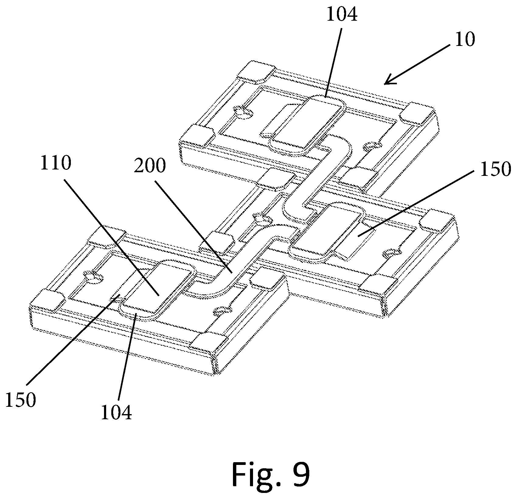Patent US12426729 Figure 8 – Connector for frame