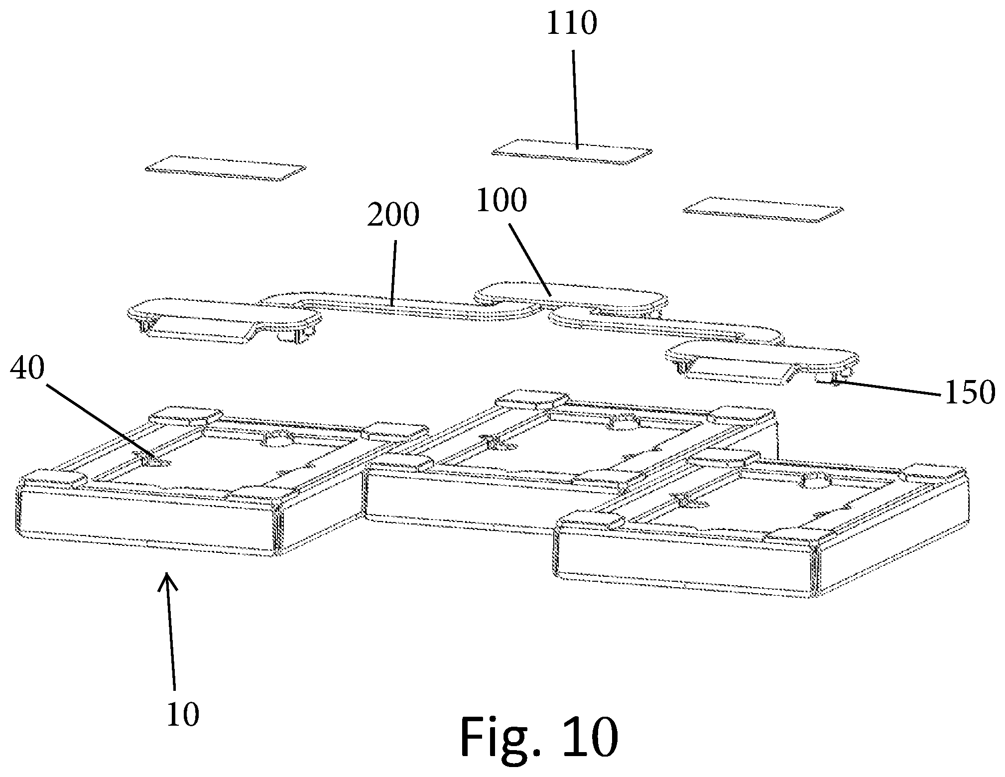 Patent US12426729 Figure 9 – Connector for frame