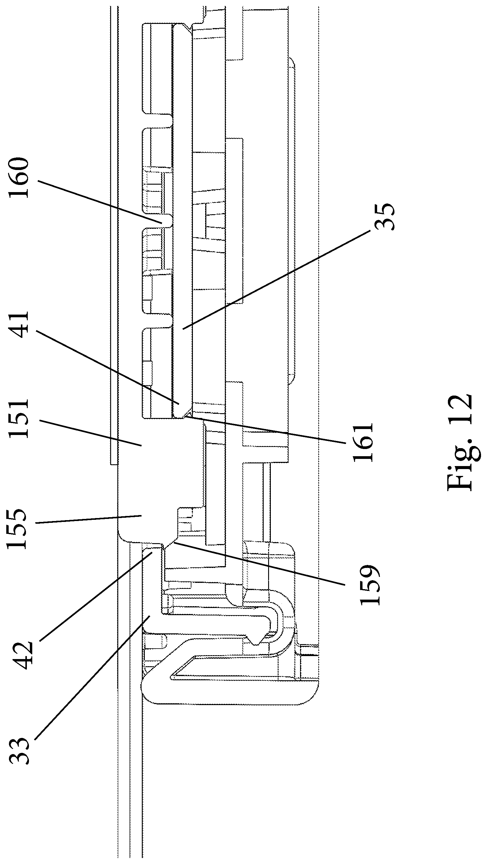 Patent US12426729 Figure 11 – Connector for frame