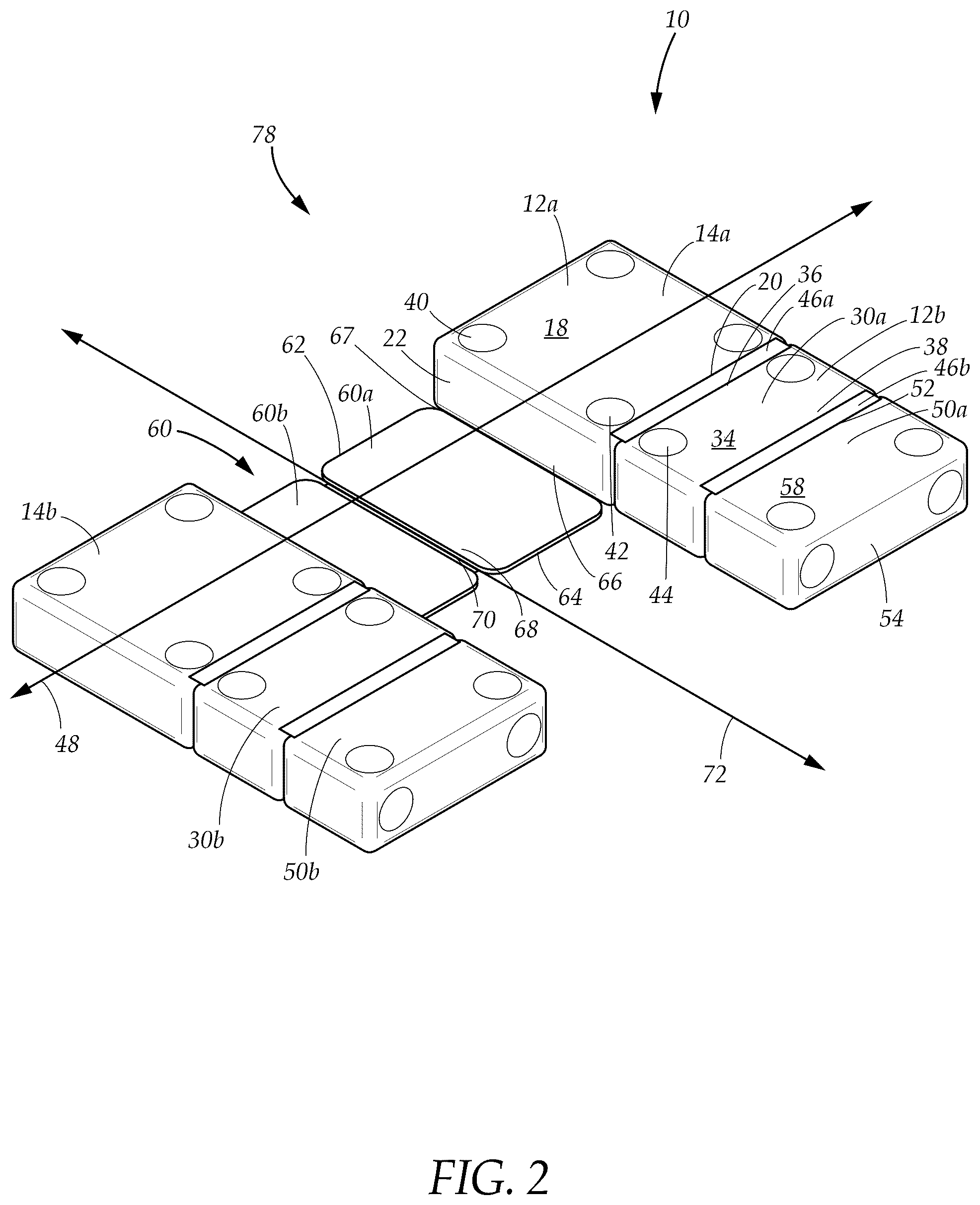 Patent US12426732 Figure 2 – Reconfigurable neck pillow apparatus