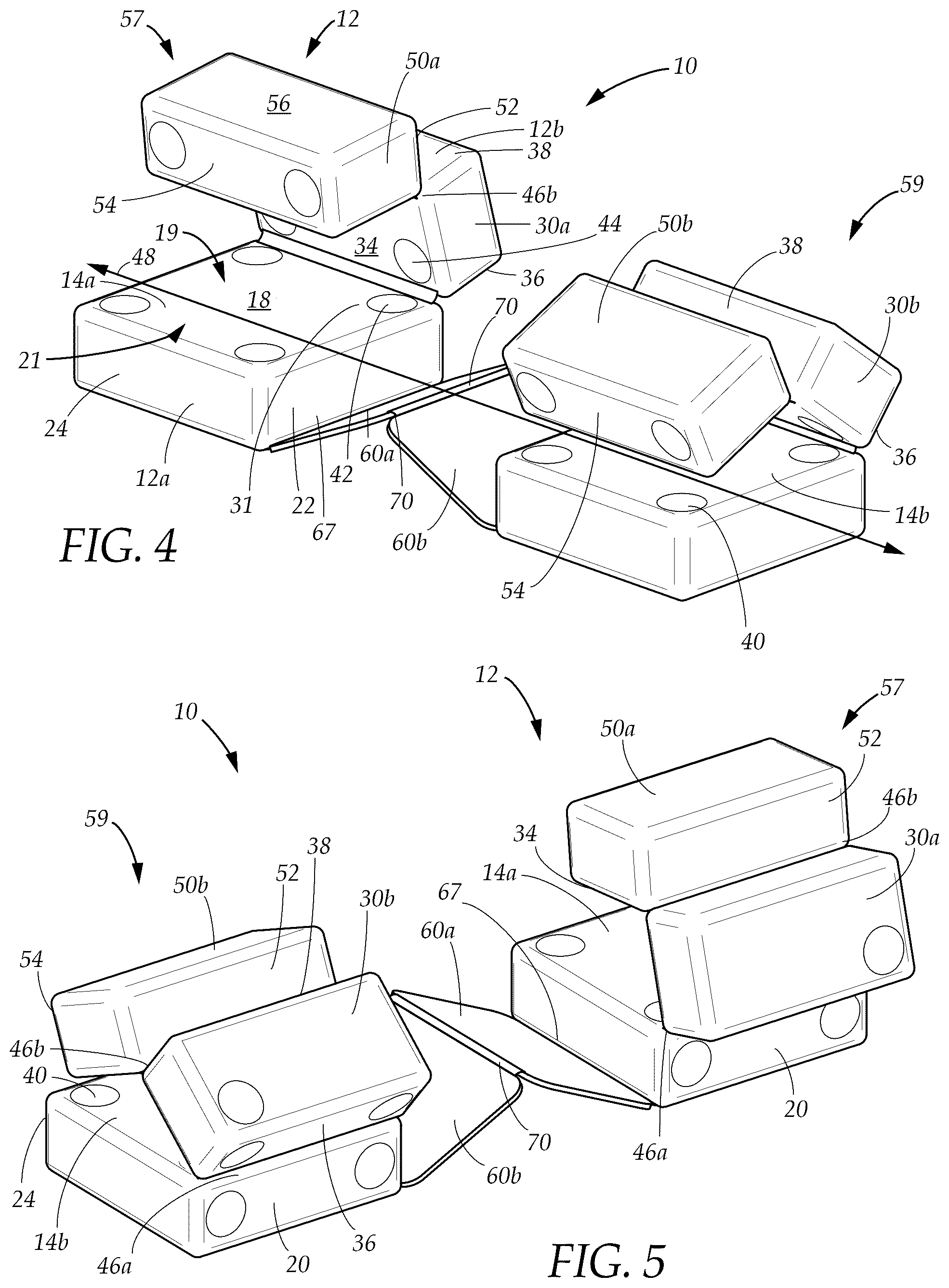 Patent US12426732 Figure 4 – Reconfigurable neck pillow apparatus