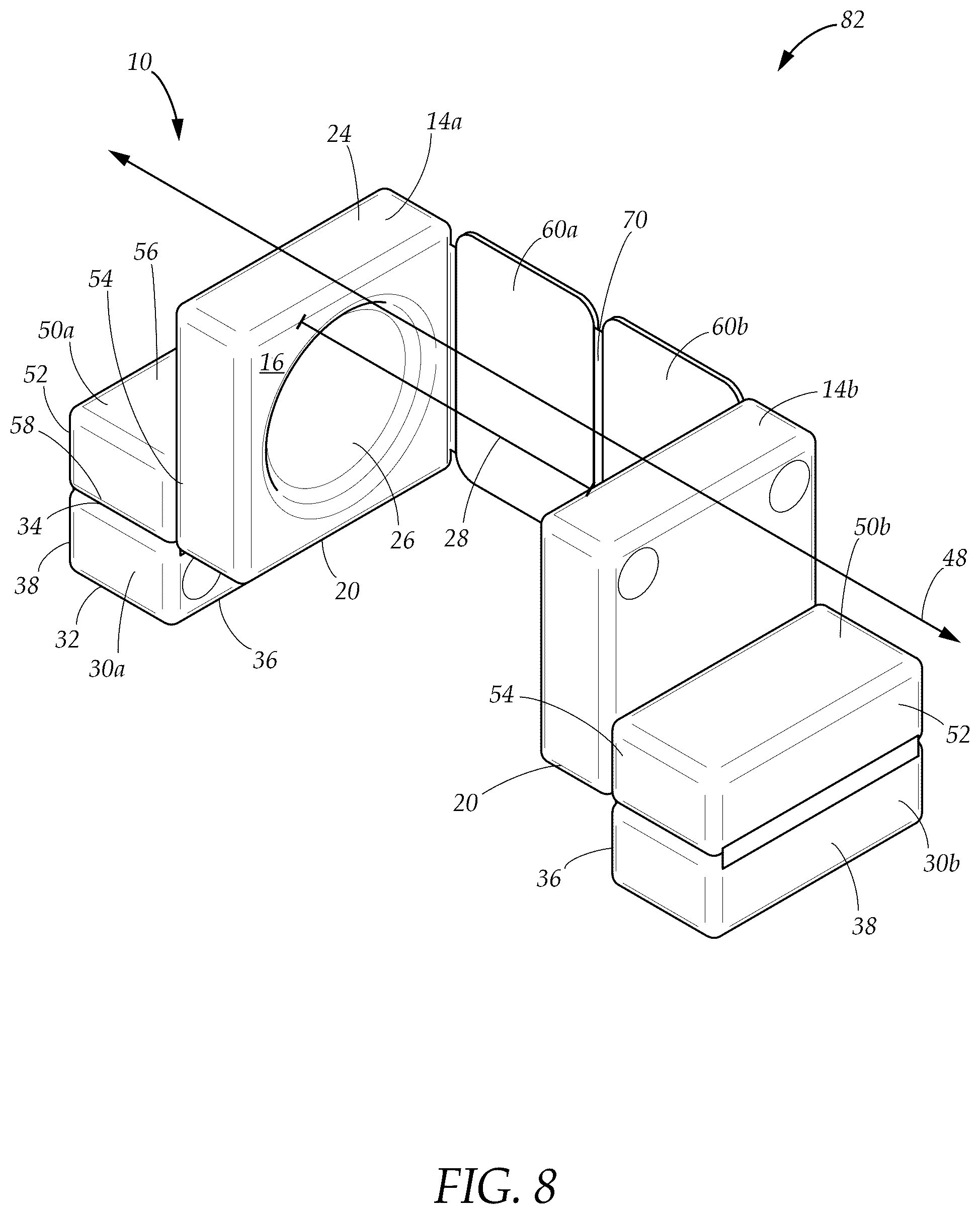 Patent US12426732 Figure 7 – Reconfigurable neck pillow apparatus