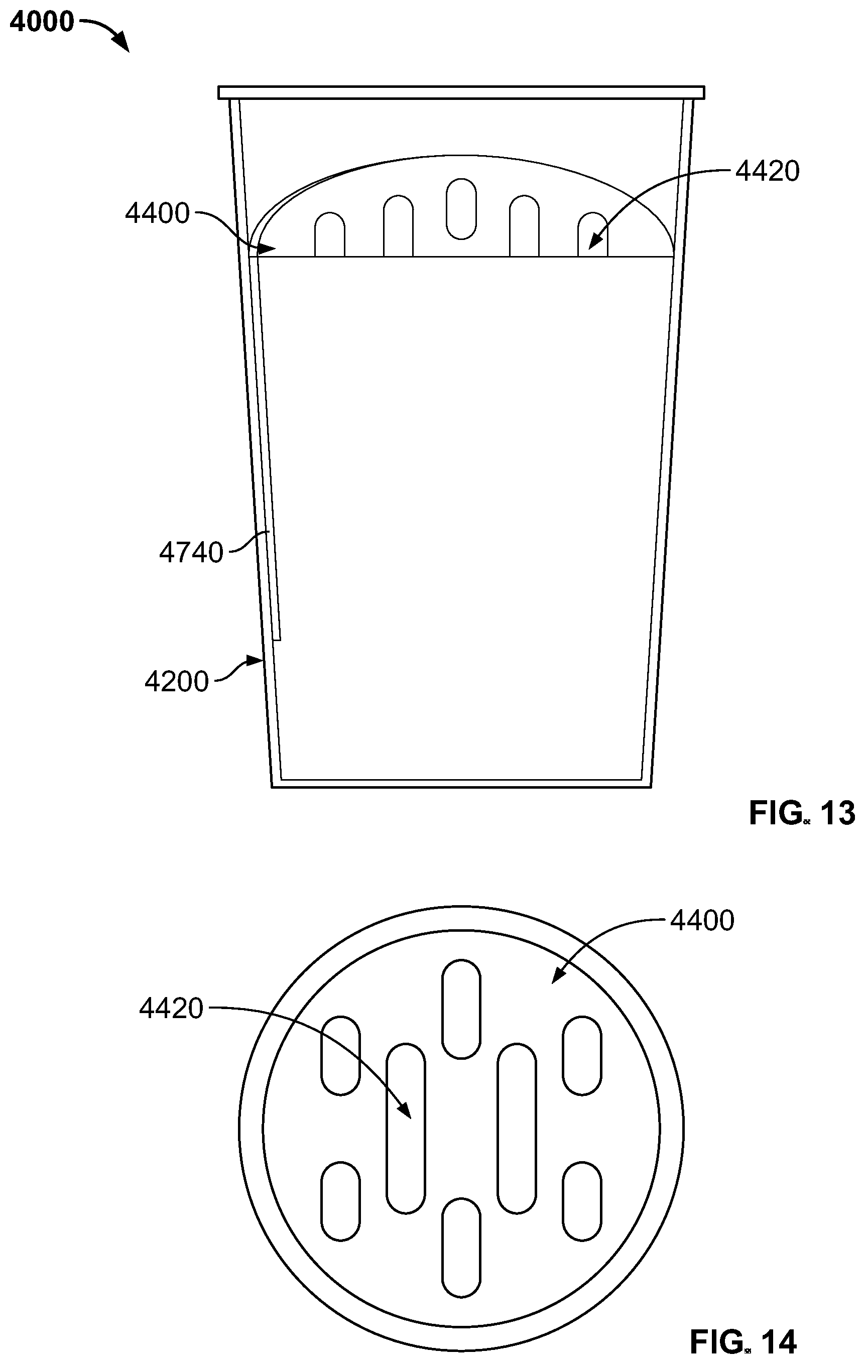 Patent US12426733 Figure 9 – Drinking cup with ice retainer