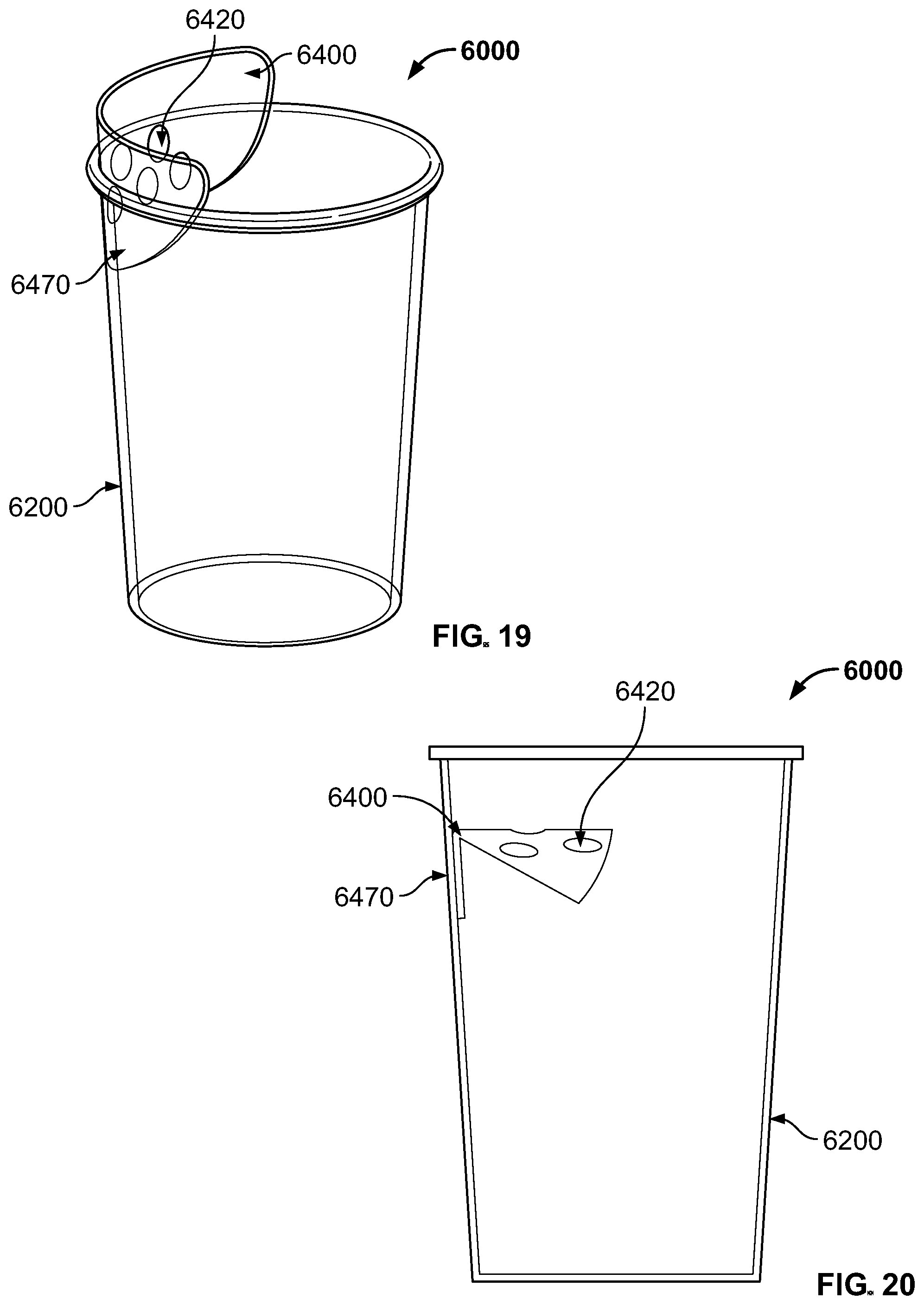 Patent US12426733 Figure 12 – Drinking cup with ice retainer